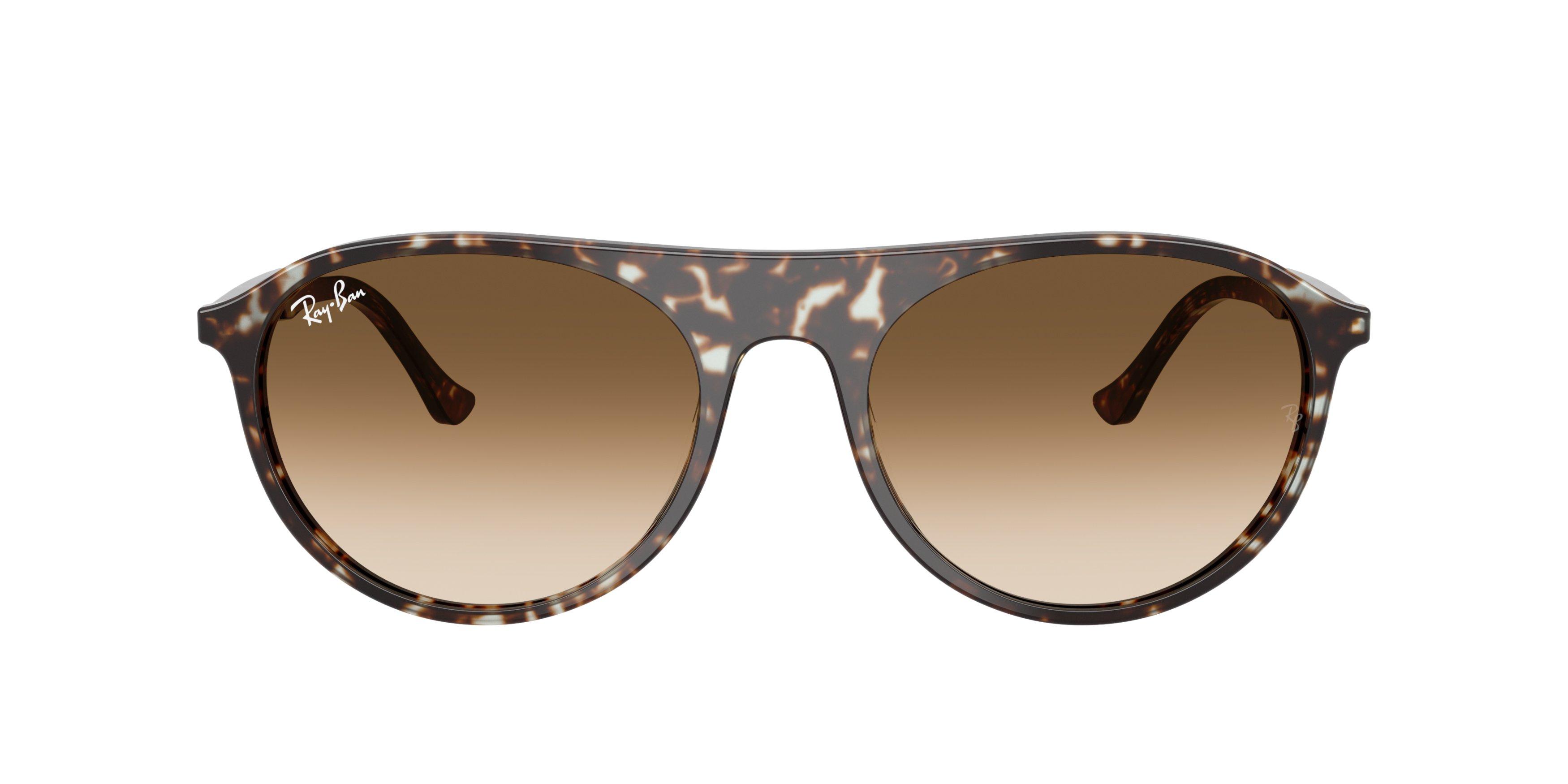 Ray-Ban RB2215 Brown Gradient Sunglasses - Tortoise - BROWN Thumbnail View 3