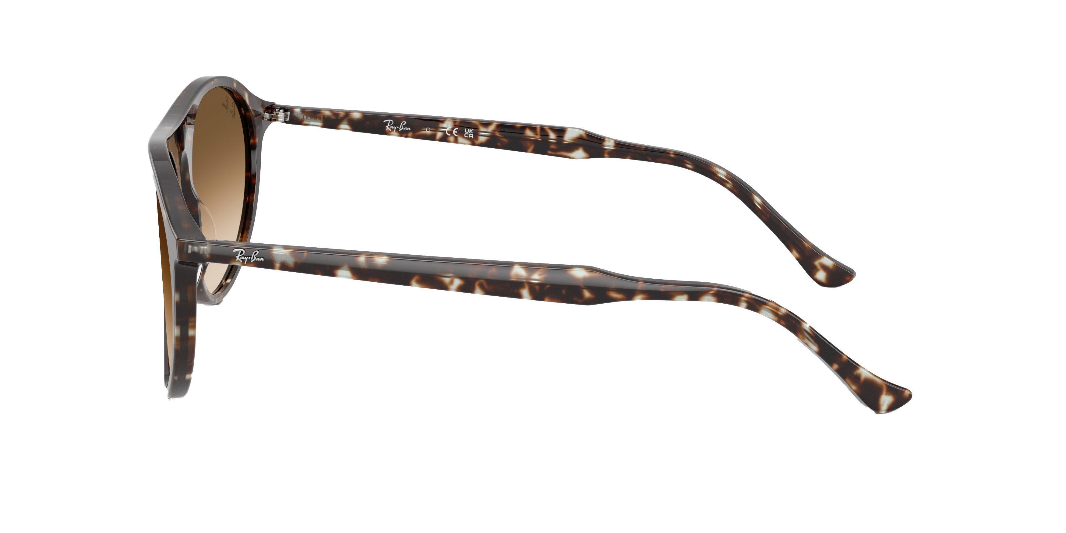 Ray-Ban RB2215 Brown Gradient Sunglasses - Tortoise - BROWN Thumbnail View 6