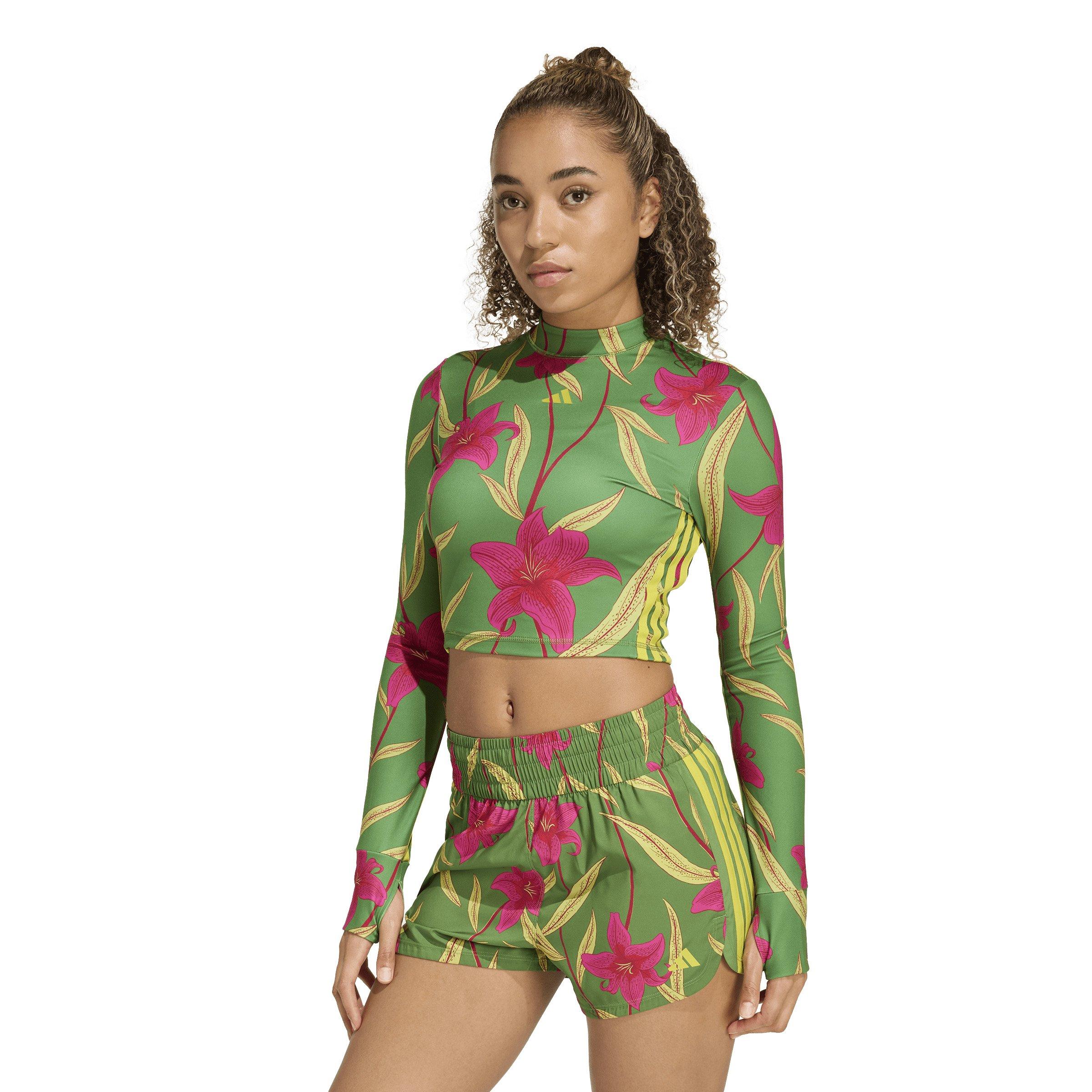 adidas Women's x FARM Rio Training Long Sleeve T-Shirt - Multi - MULTI-COLOR Thumbnail View 1