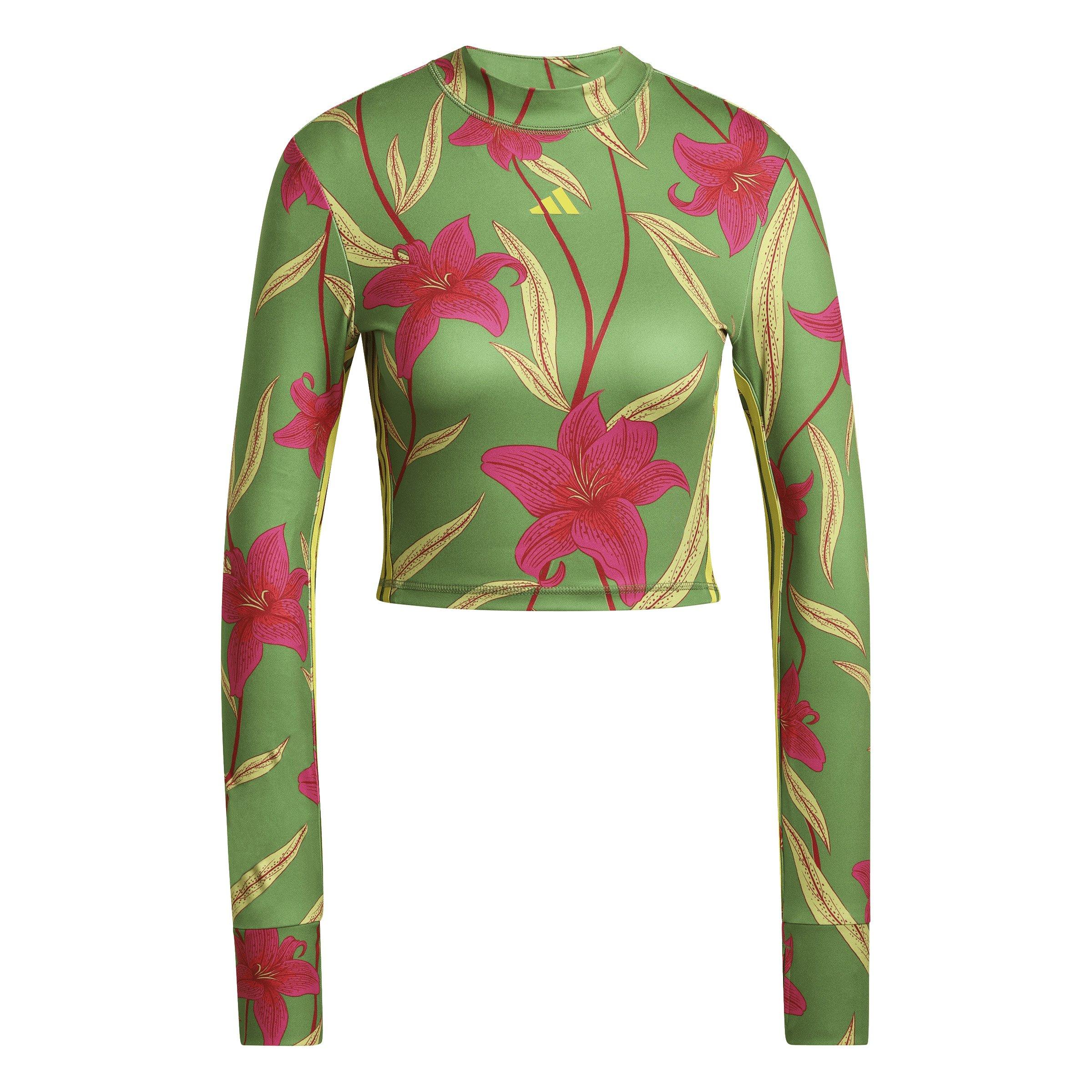 adidas Women's x FARM Rio Training Long Sleeve T-Shirt - Multi - MULTI-COLOR Thumbnail View 6