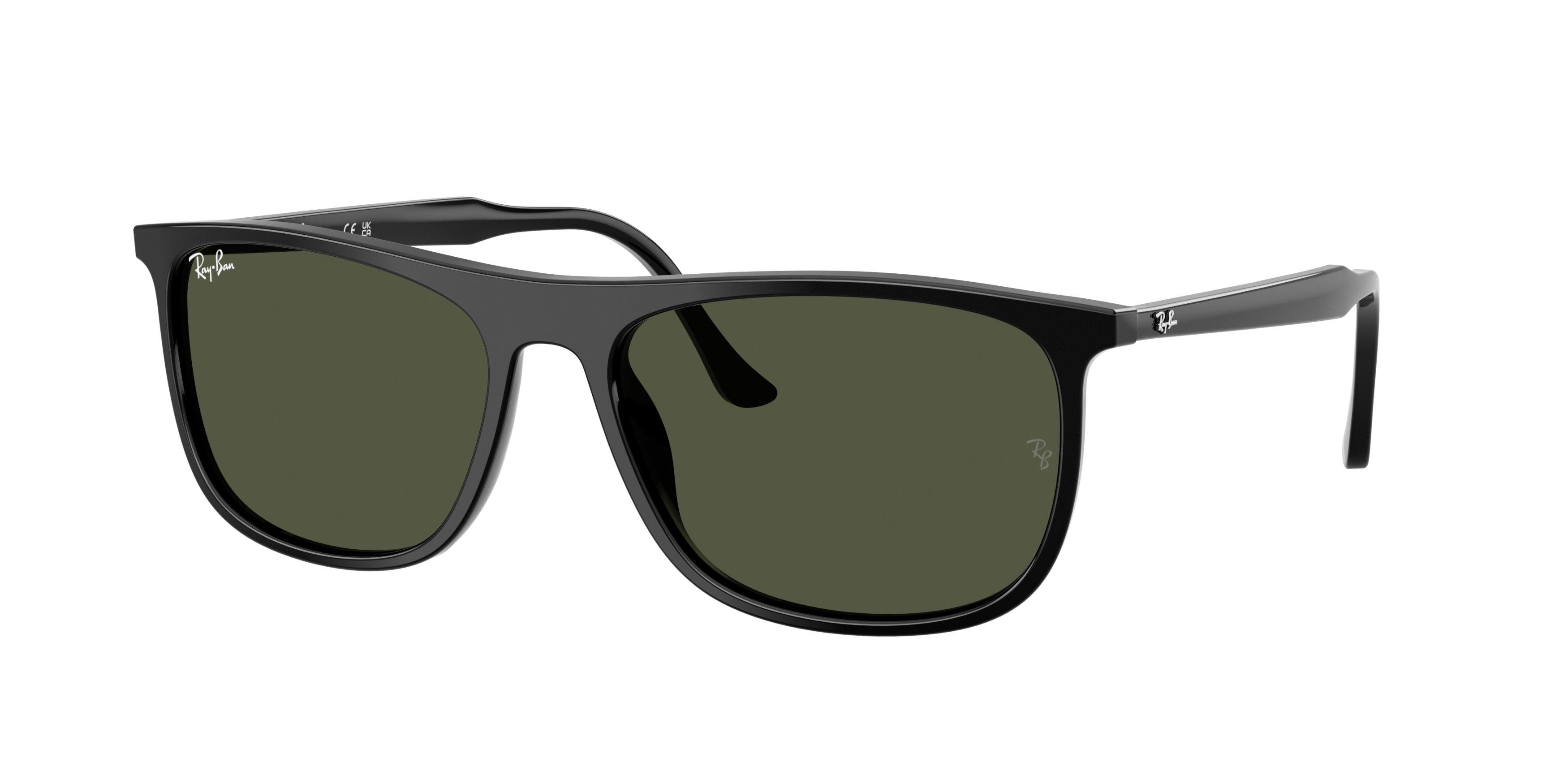 Ray-Ban RB2216 Green Sunglasses - Black - BLACK/GREEN Thumbnail View 1