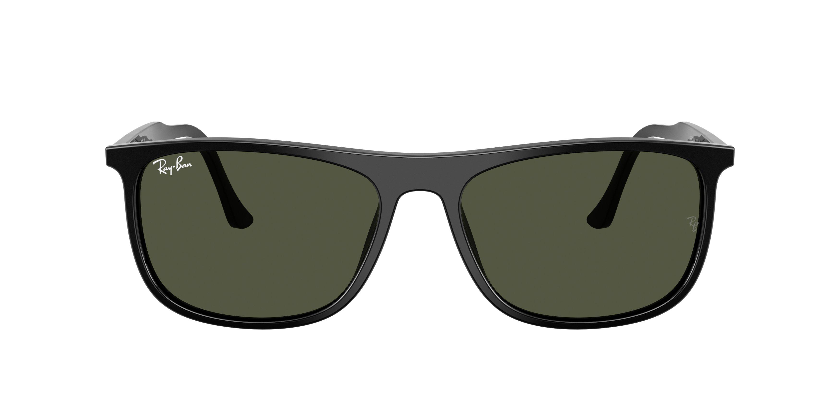 Ray-Ban RB2216 Green Sunglasses - Black - BLACK/GREEN Thumbnail View 3