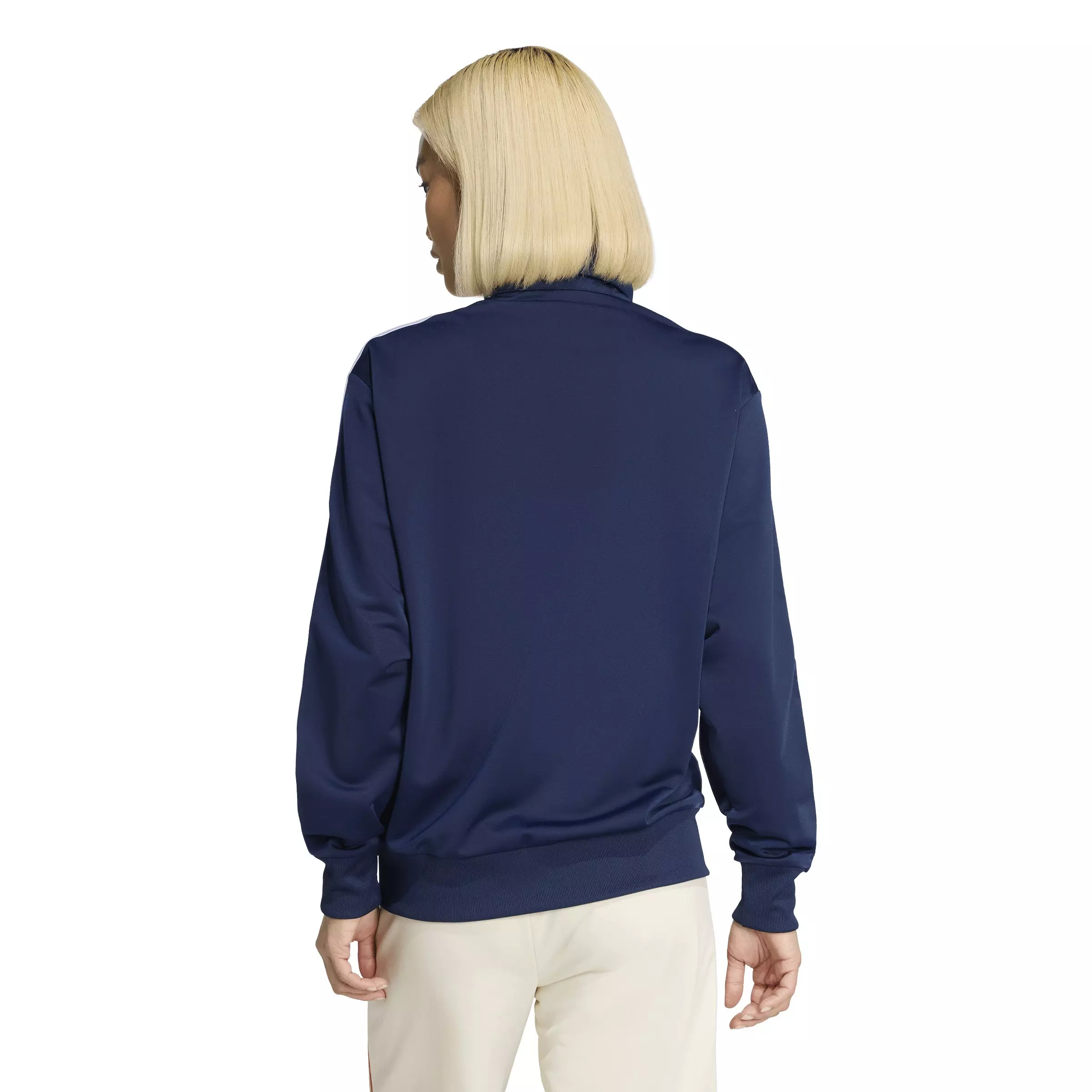 adidas Originals Women's Adicolor Firebird Loose Track Jacket - Navy/White - NAVY/WHITE