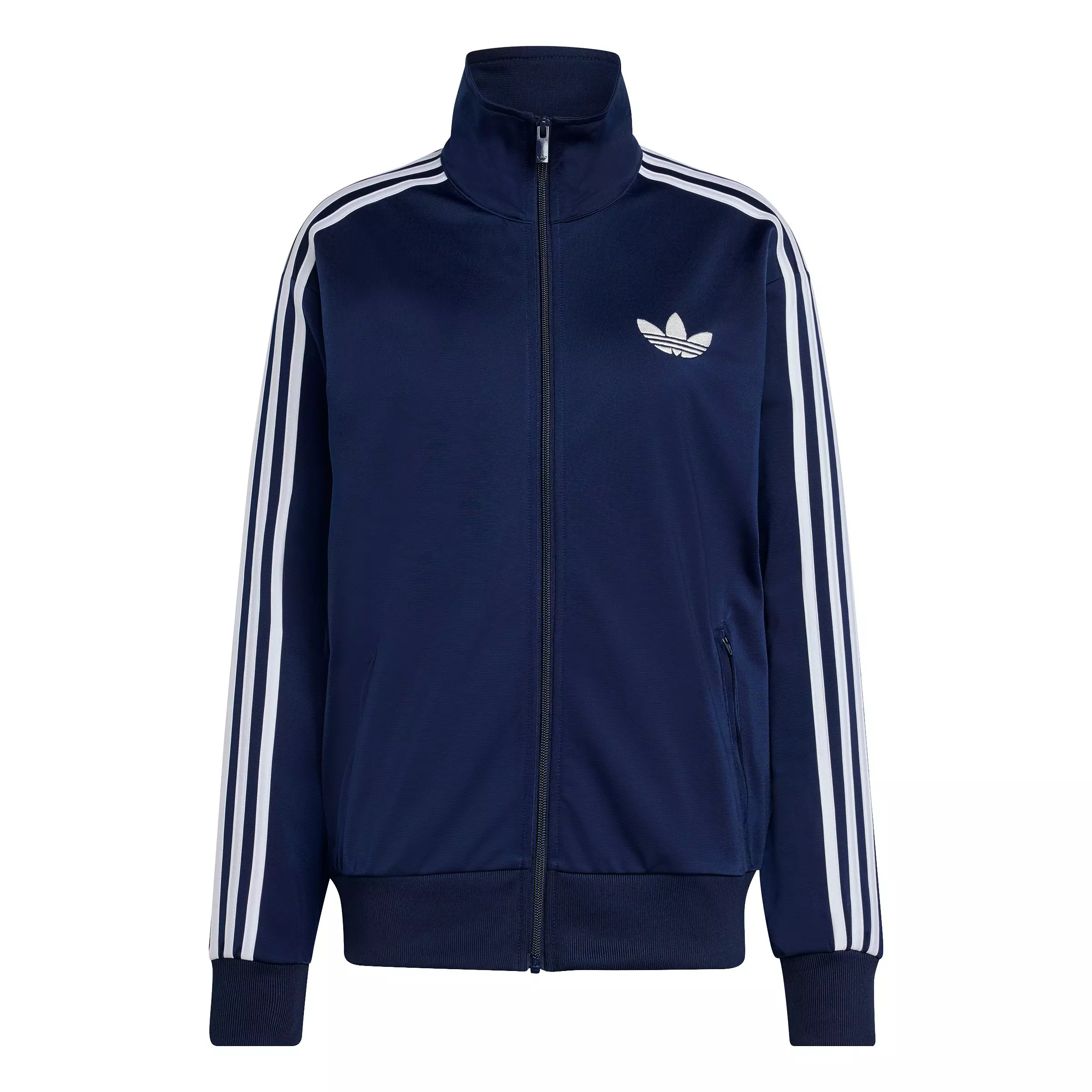 adidas Originals Women's Adicolor Firebird Loose Track Jacket - Navy/White - NAVY/WHITE