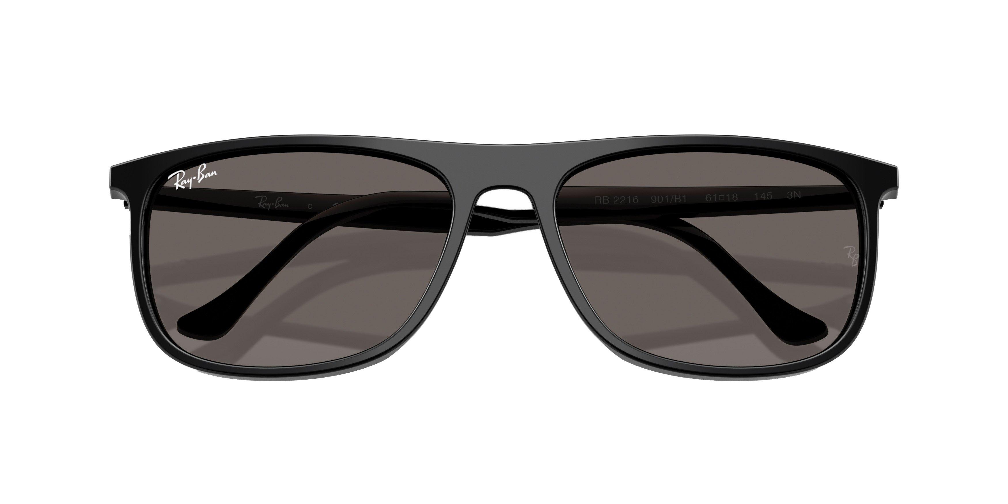 Ray-Ban RB2216 Grey Sunglasses - Black - BLACK/GREY Thumbnail View 5