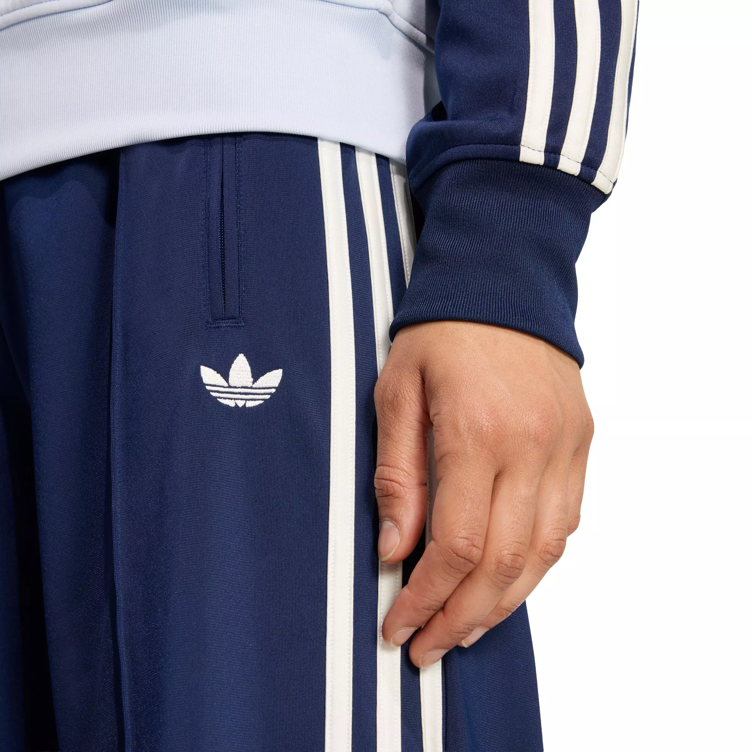 adidas Originals Women's Adicolor Firebird Loose Track Pants - Navy/White - NAVY/WHITE