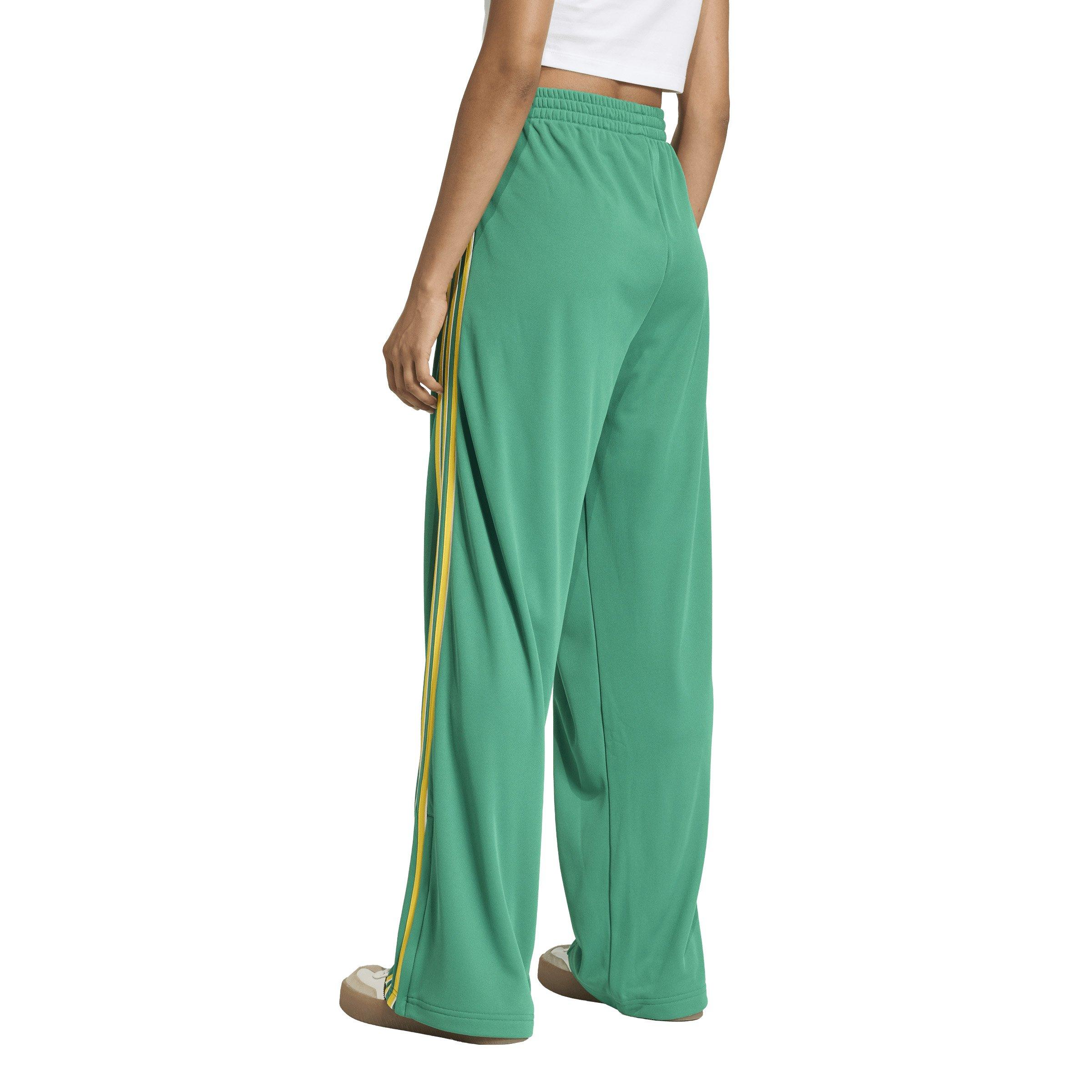 adidas Originals Women's Adicolor Firebird Loose Track Pants - Green/Yellow - GREEN/YELLOW Thumbnail View 2