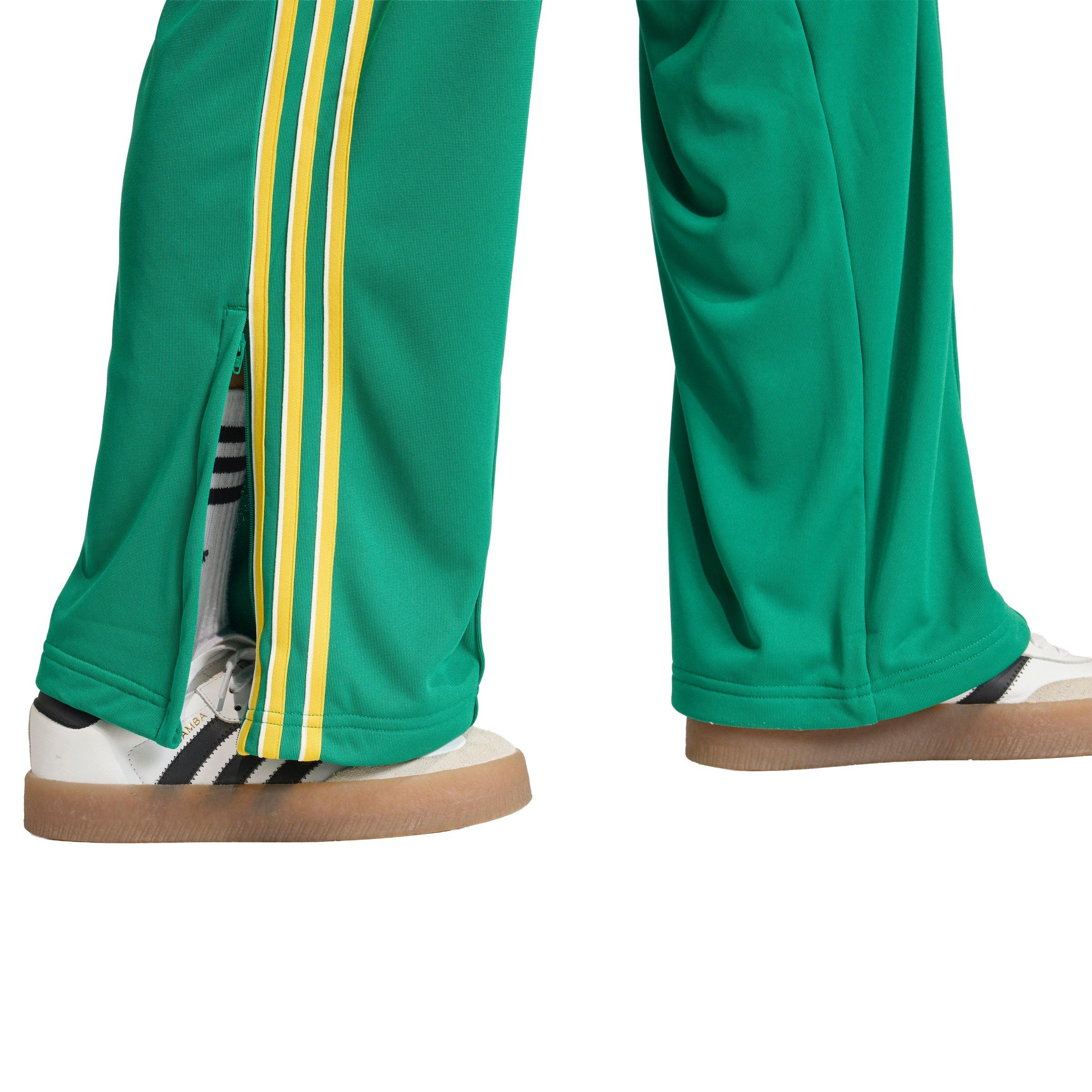 adidas Originals Women's Adicolor Firebird Loose Track Pants - Green/Yellow - GREEN/YELLOW Thumbnail View 4