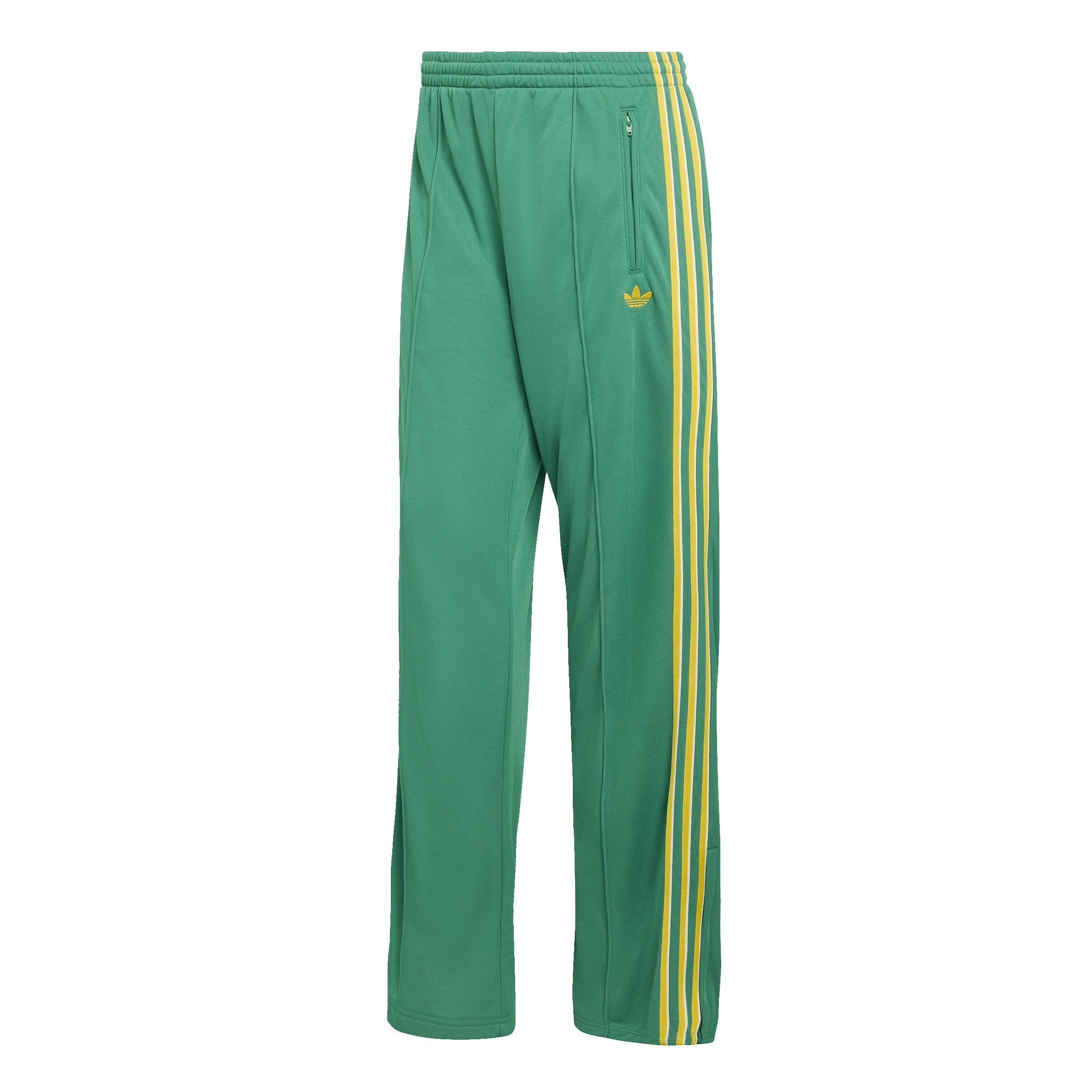 adidas Originals Women's Adicolor Firebird Loose Track Pants - Green/Yellow - GREEN/YELLOW Thumbnail View 6