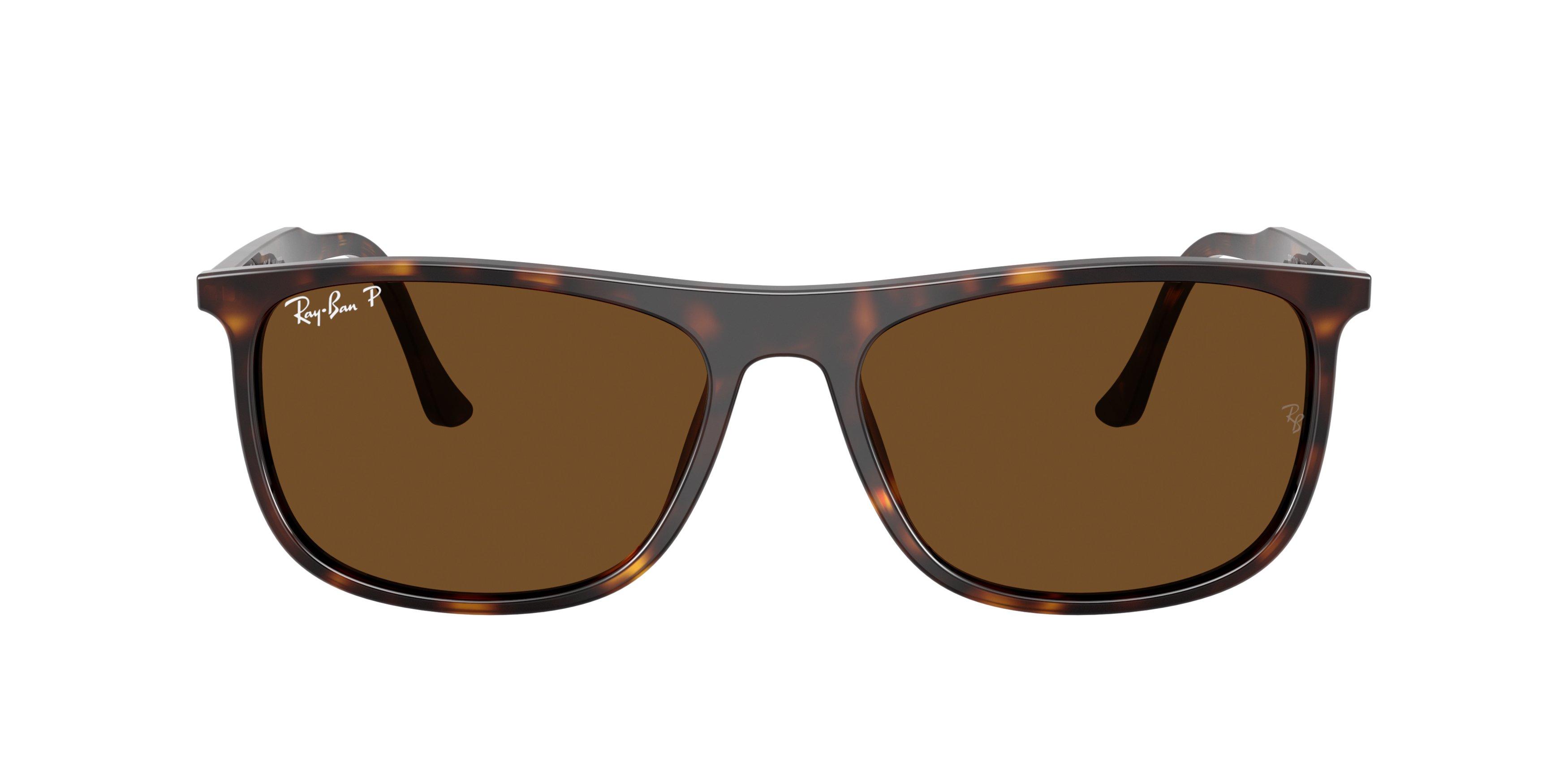 Ray-Ban RB2216 Amber Polarized Sunglasses - Havana - BROWN Thumbnail View 3