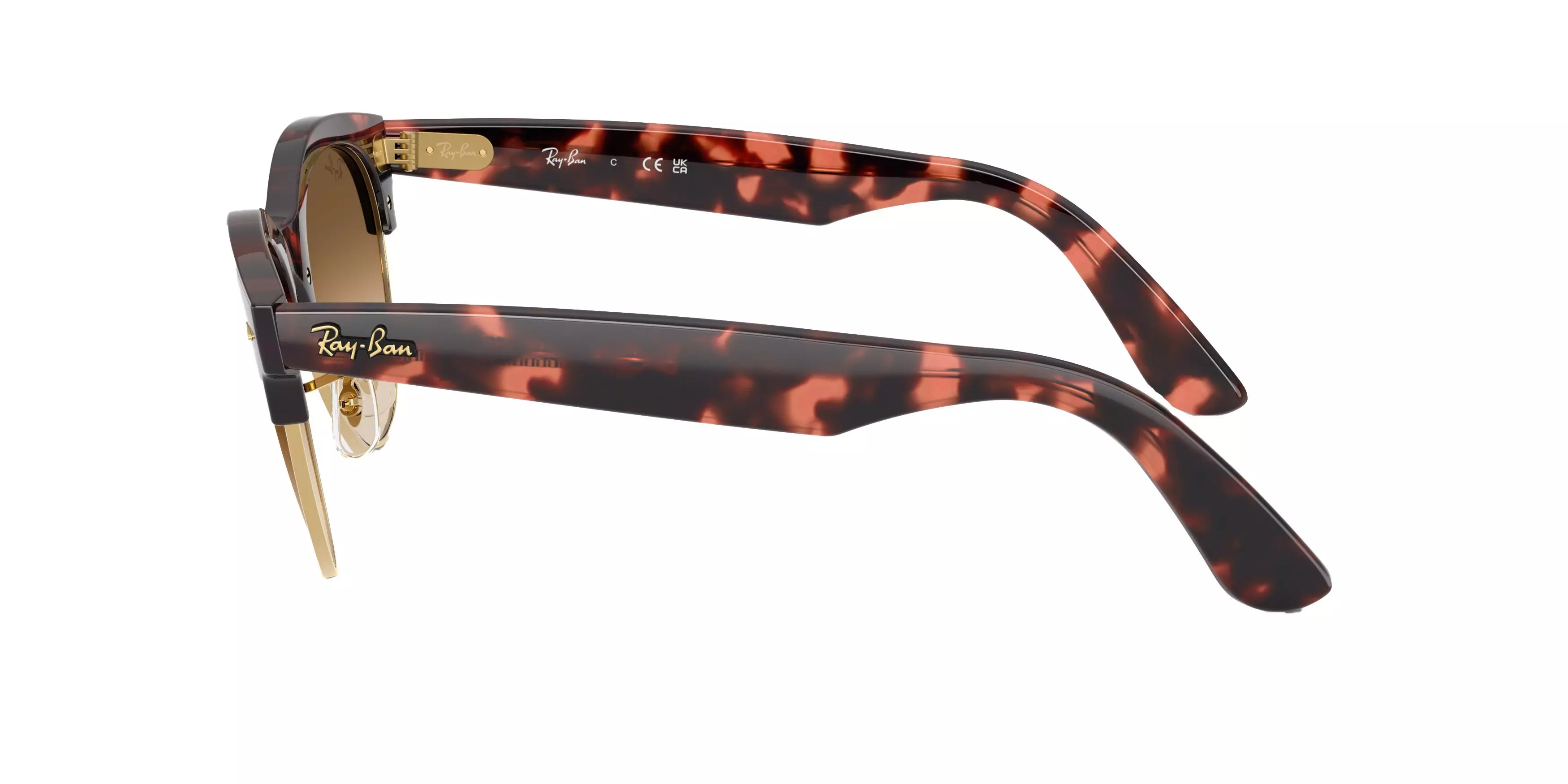 Ray-Ban Clubmaster Way Brown Gradient Sunglasses - Brown - BROWN