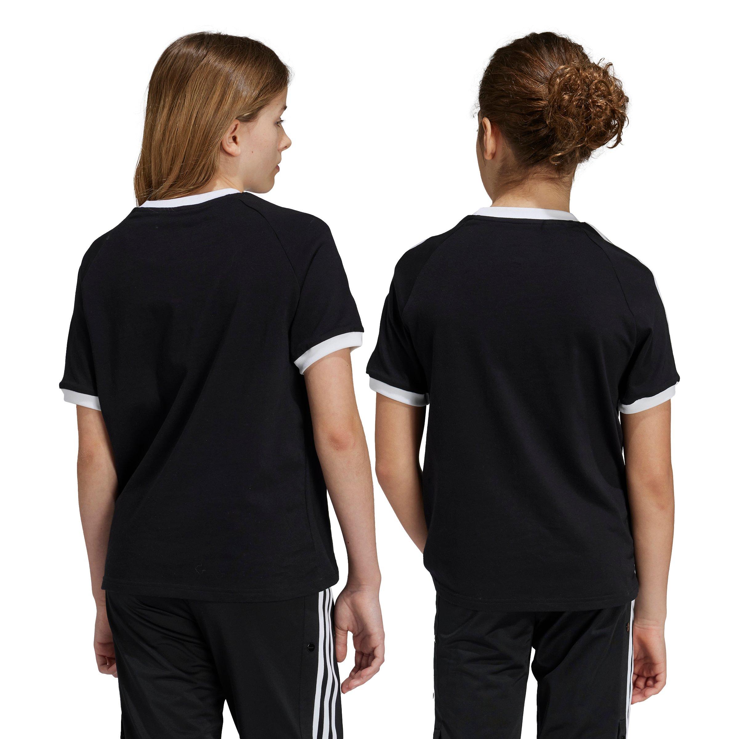 adidas Originals 3-Stripes Big Kids' Black T-Shirt