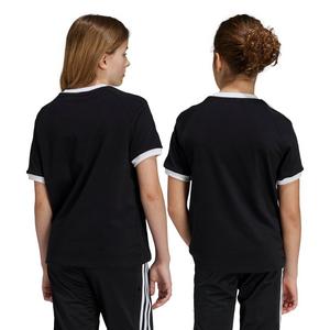 adidas Originals Big Kids' 3-Stripes T-Shirt - Black