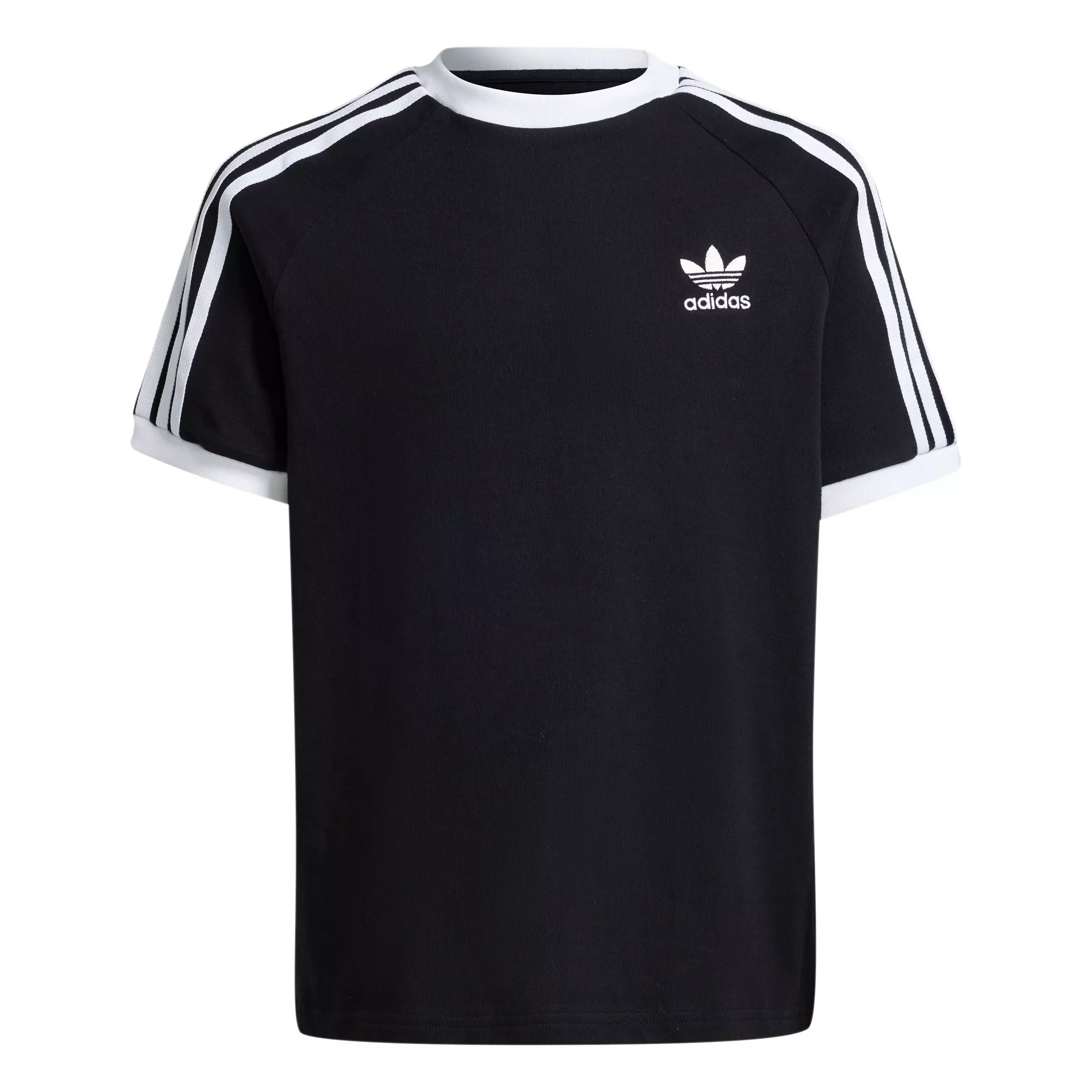 adidas Originals Big Kids' 3-Stripes T-Shirt - Black - BLACK