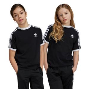 adidas Originals Big Kids' 3-Stripes T-Shirt - Black
