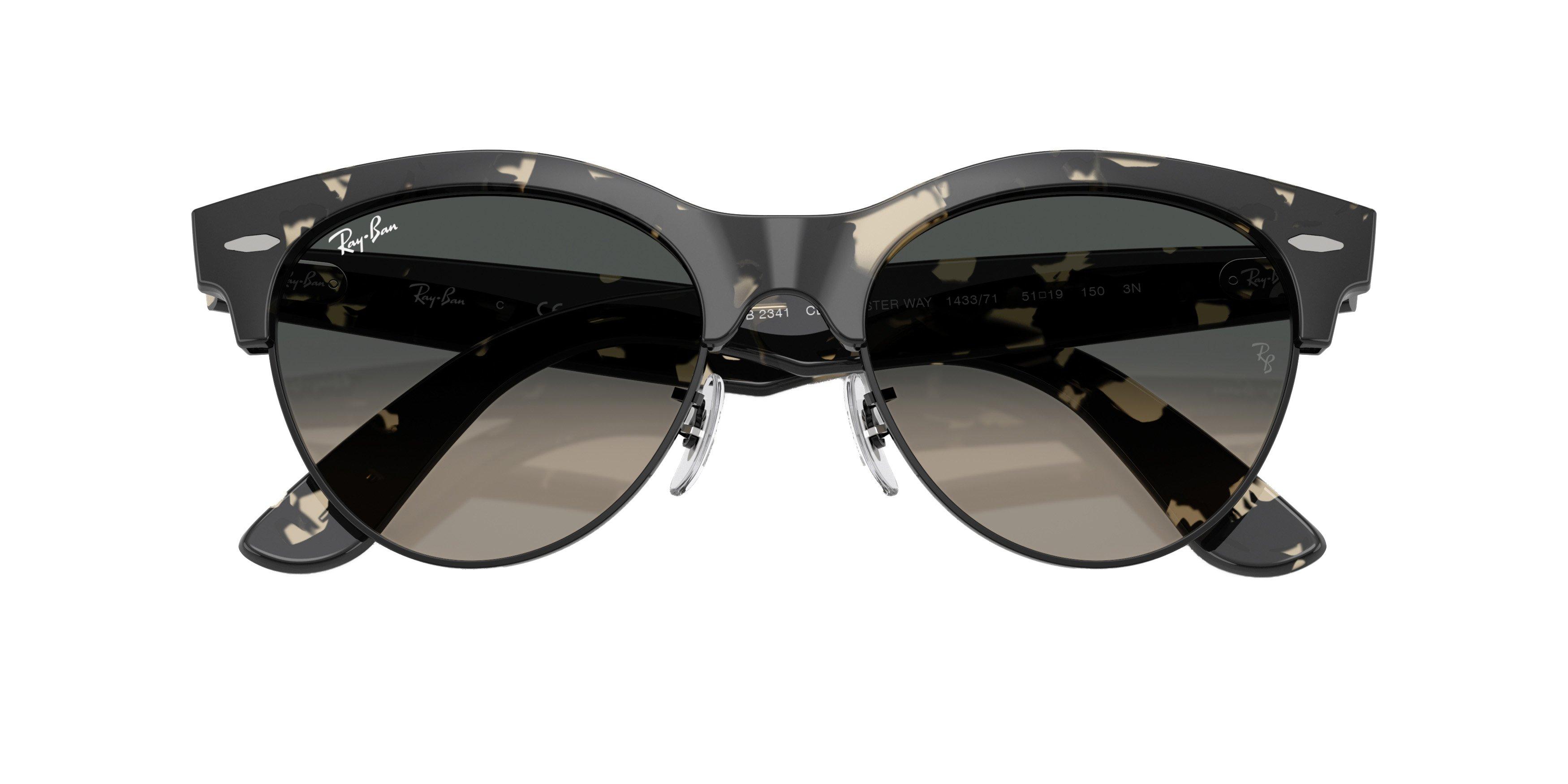 Ray-Ban Clubmaster Way Grey Gradient Sunglasses - Brown - BROWN/GREY Thumbnail View 5