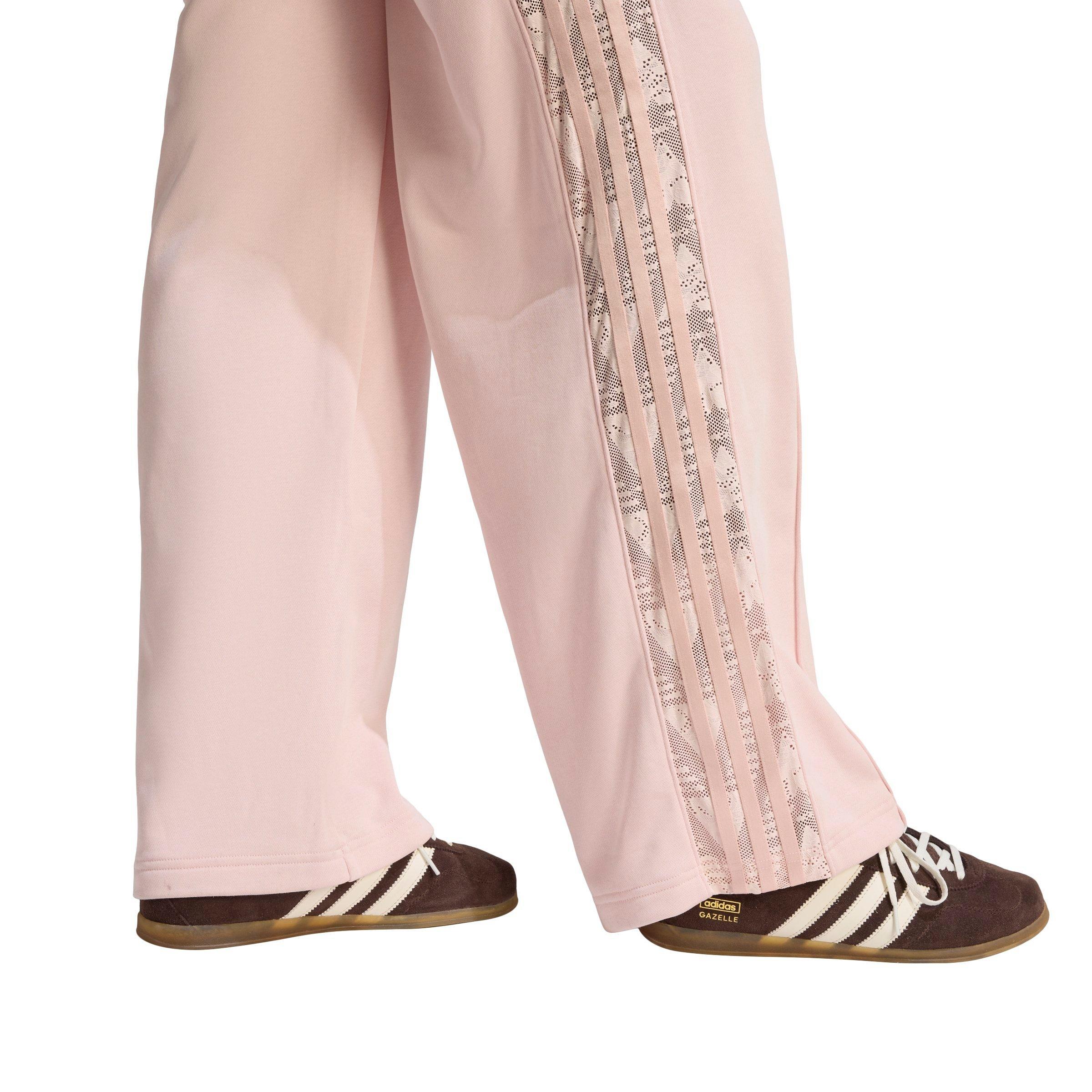 adidas Originals Women's Firebird Lace Sweatpants - Pink - PINK Thumbnail View 4