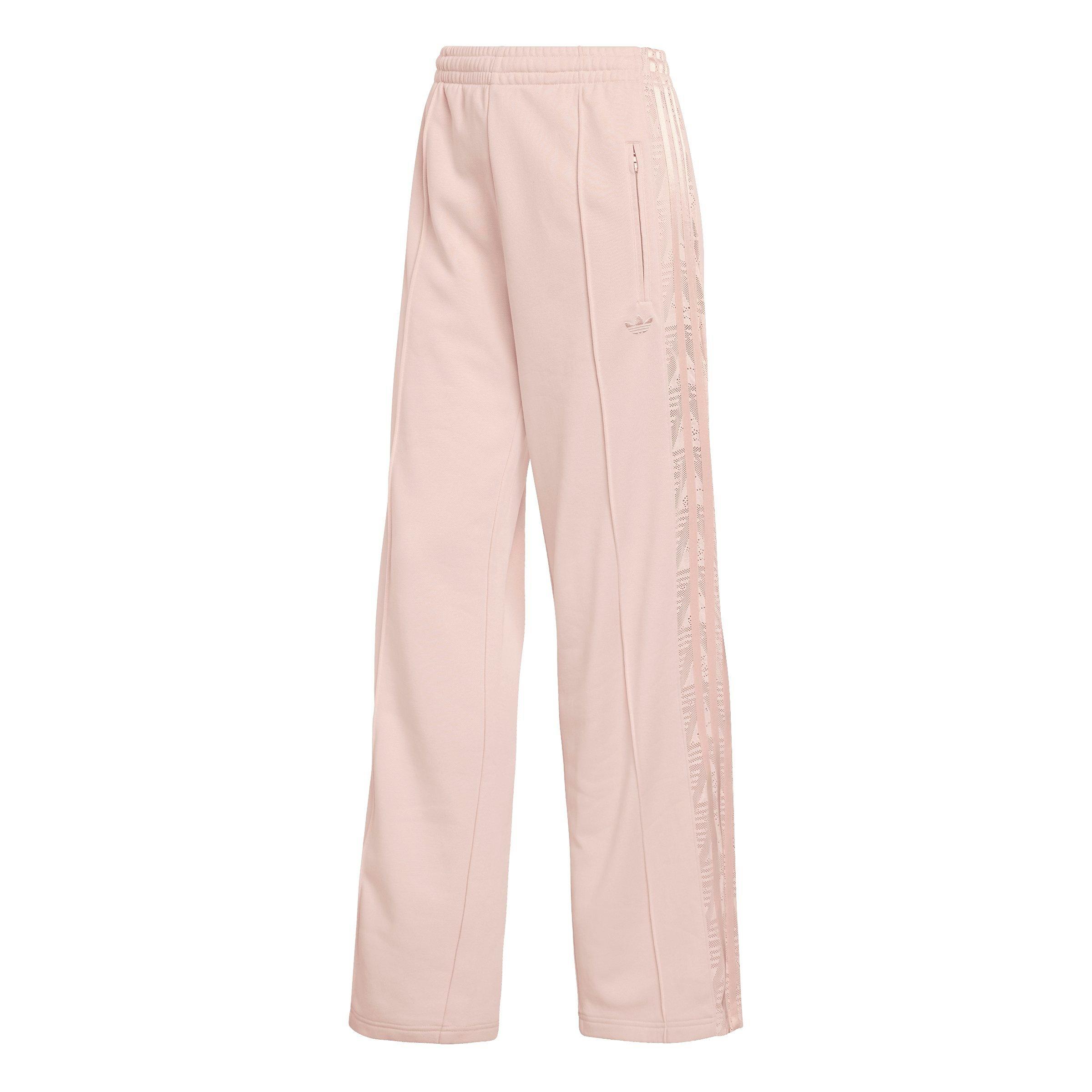 adidas Originals Women's Firebird Lace Sweatpants - Pink - PINK Thumbnail View 6