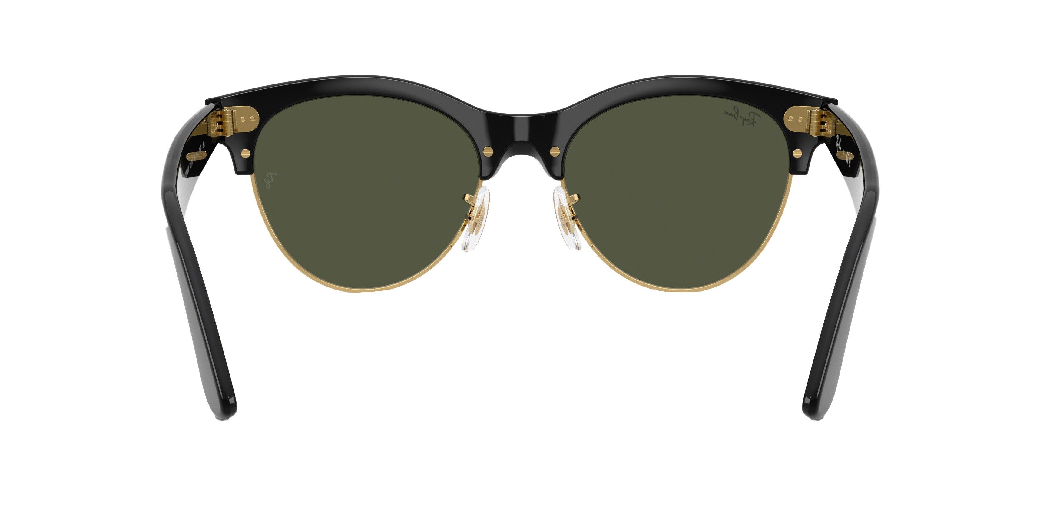 Ray-Ban Clubmaster Way Green Sunglasses - Black - BLACK/GREEN Thumbnail View 2