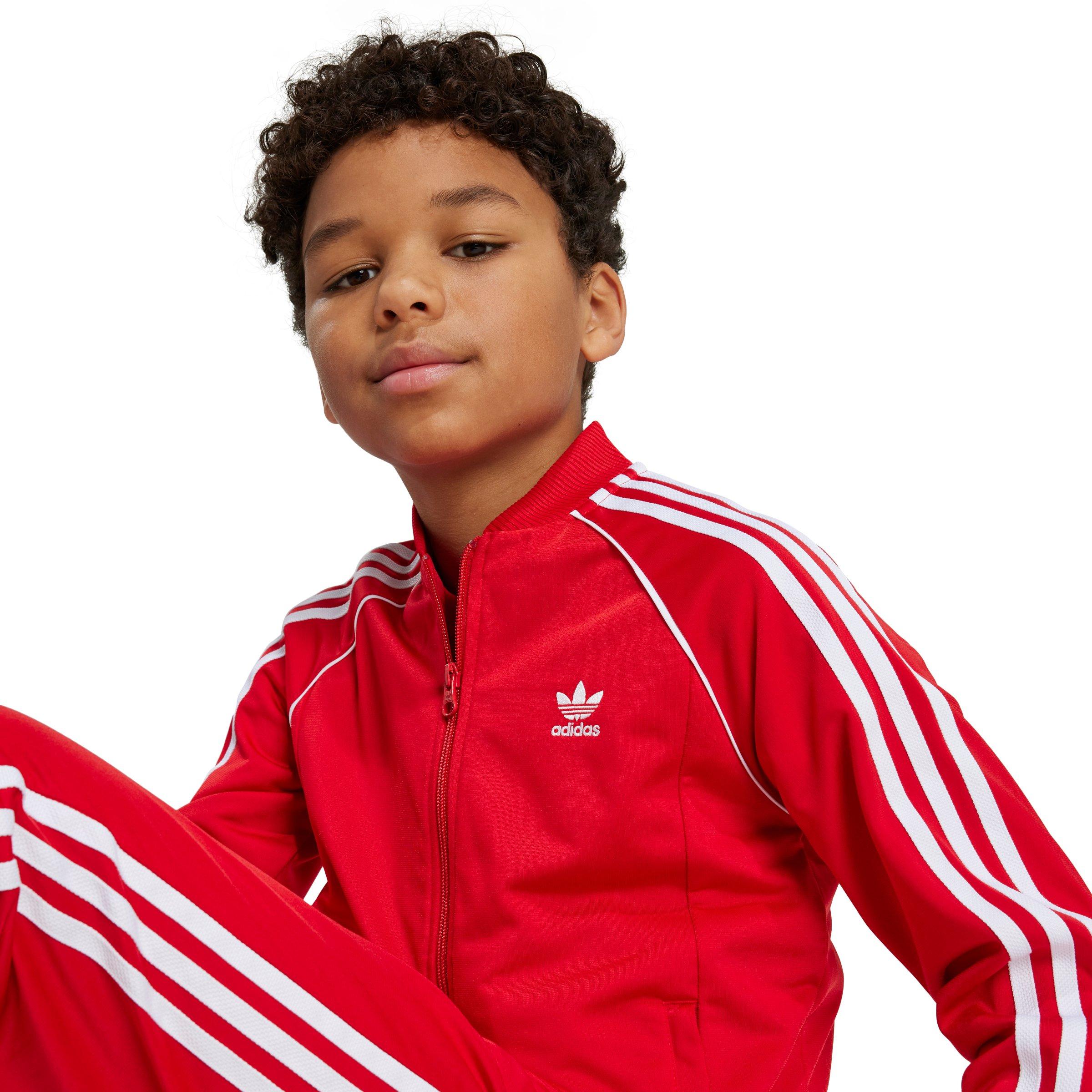 adidas Originals Adicolor SST Track Big Kids' Red Top