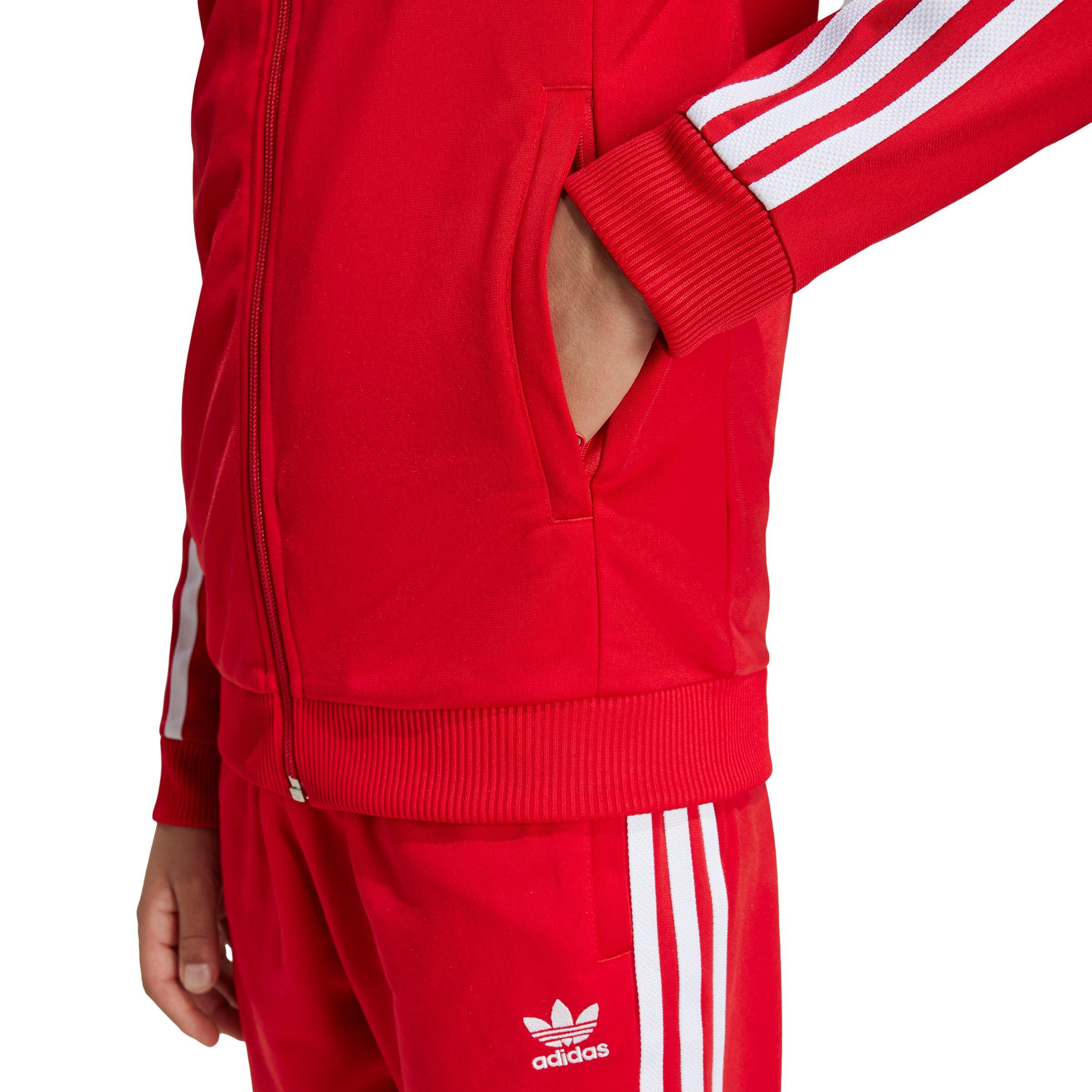 adidas Originals Adicolor SST Track Big Kids' Red Top