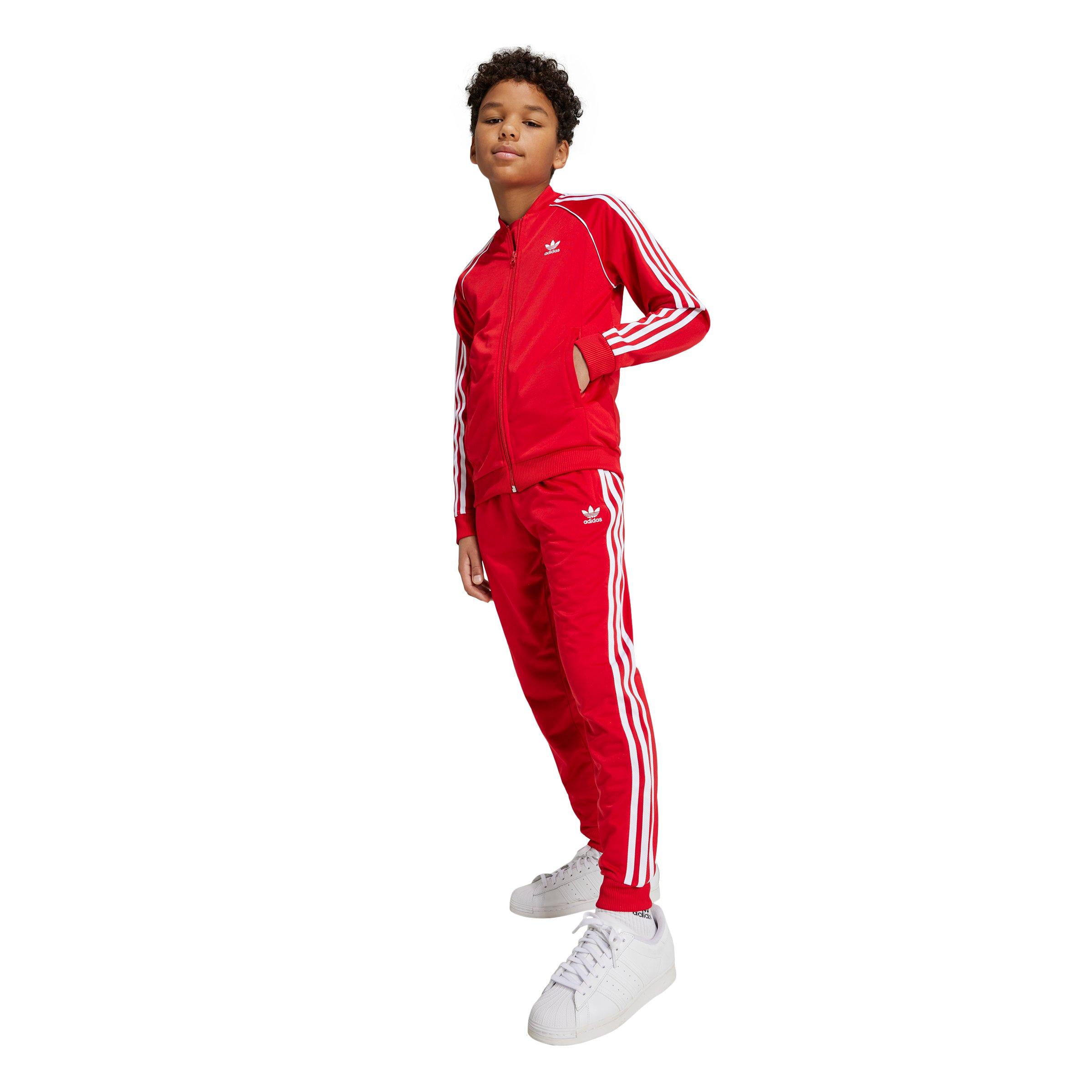 adidas Originals Adicolor SST Track Big Kids' Red Top