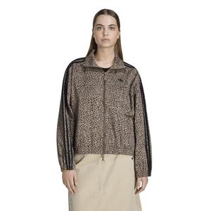 adidas Originals Women's Firebird Oversized AOP Denim Jacket - Brown/Black