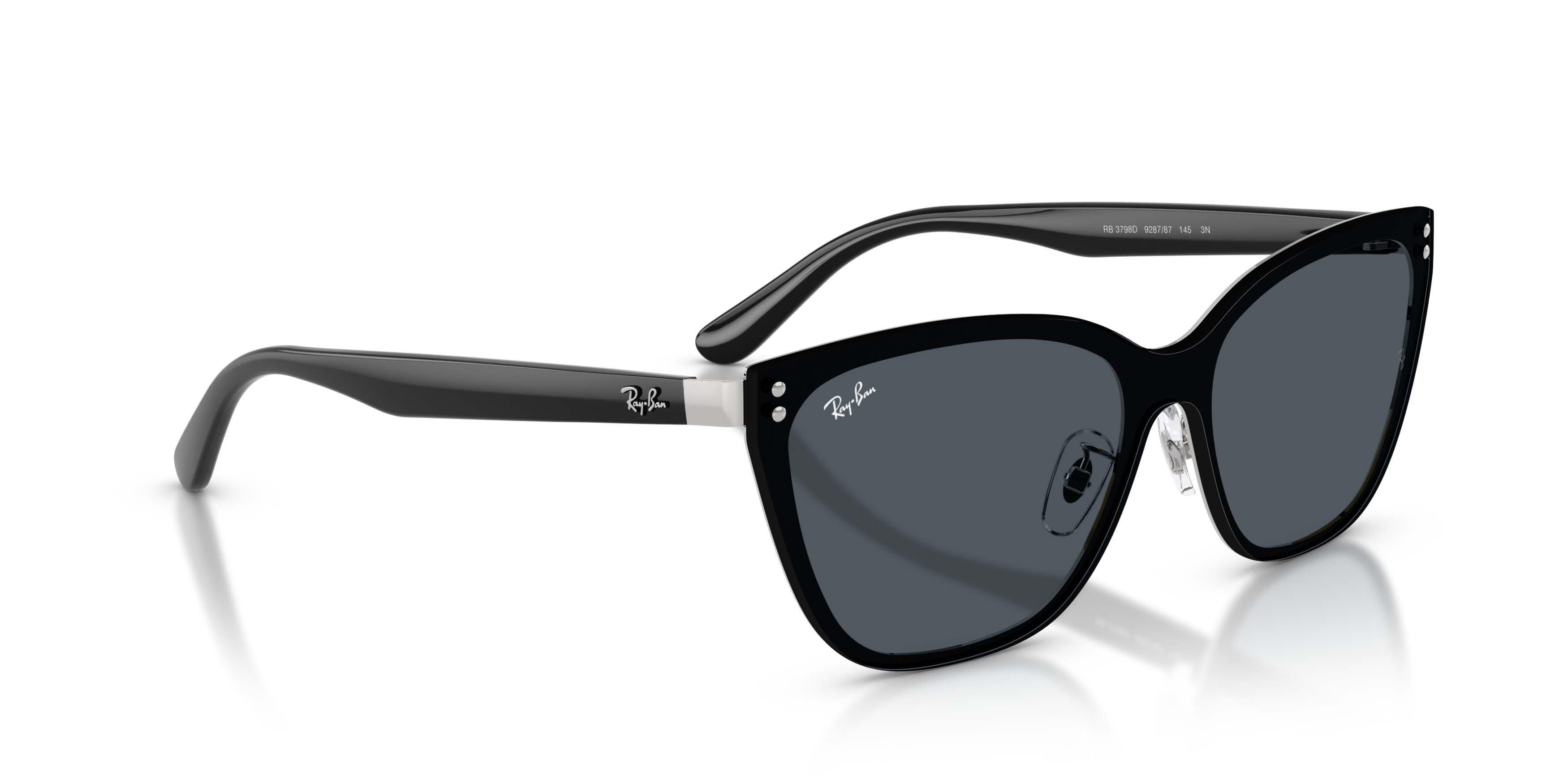 Ray-Ban RB3798D Dark Grey Sunglasses - Silver - SILVER