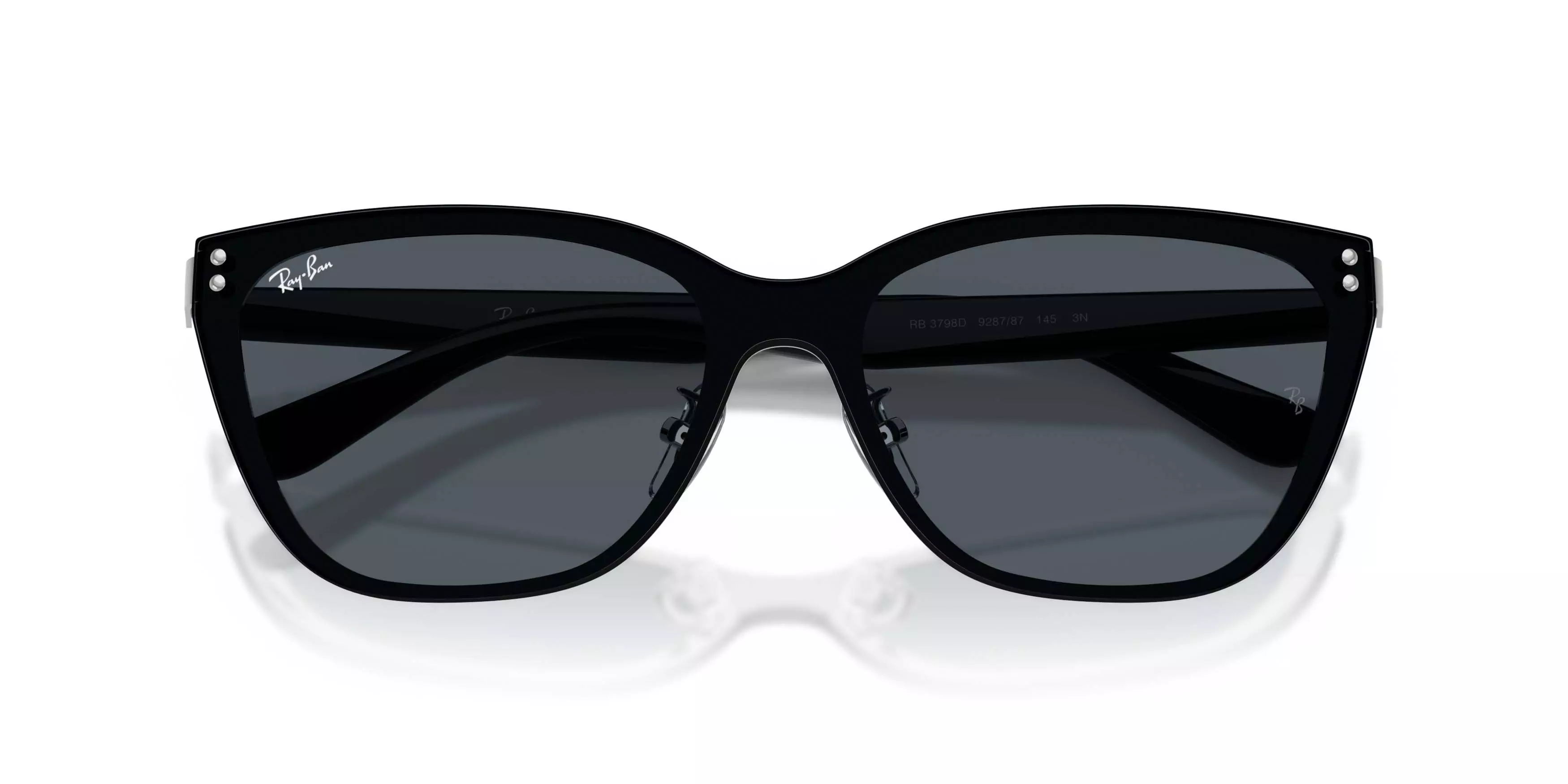 Ray-Ban RB3798D Dark Grey Sunglasses - Silver - SILVER