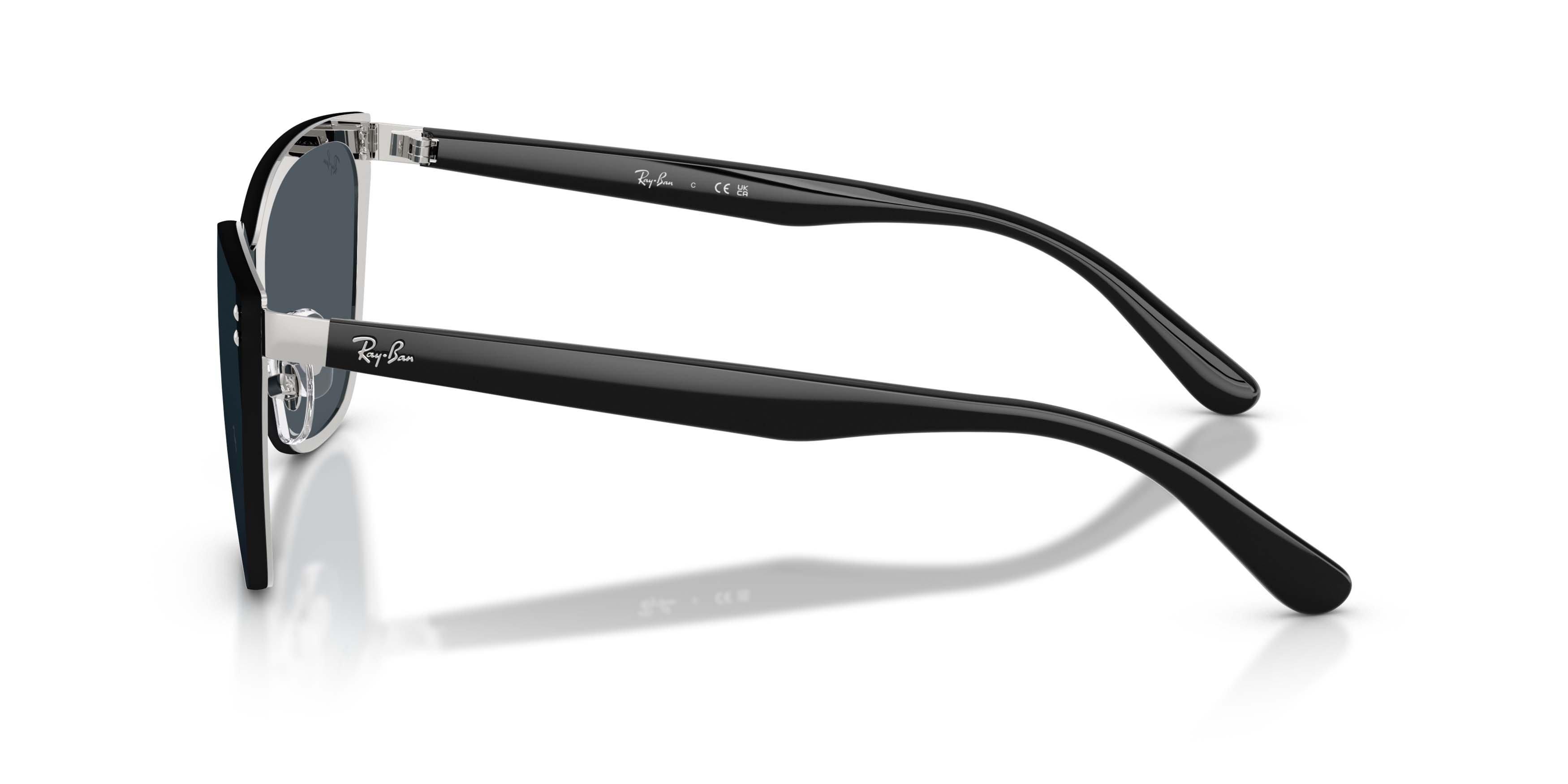 Ray-Ban RB3798D Dark Grey Sunglasses - Silver - SILVER