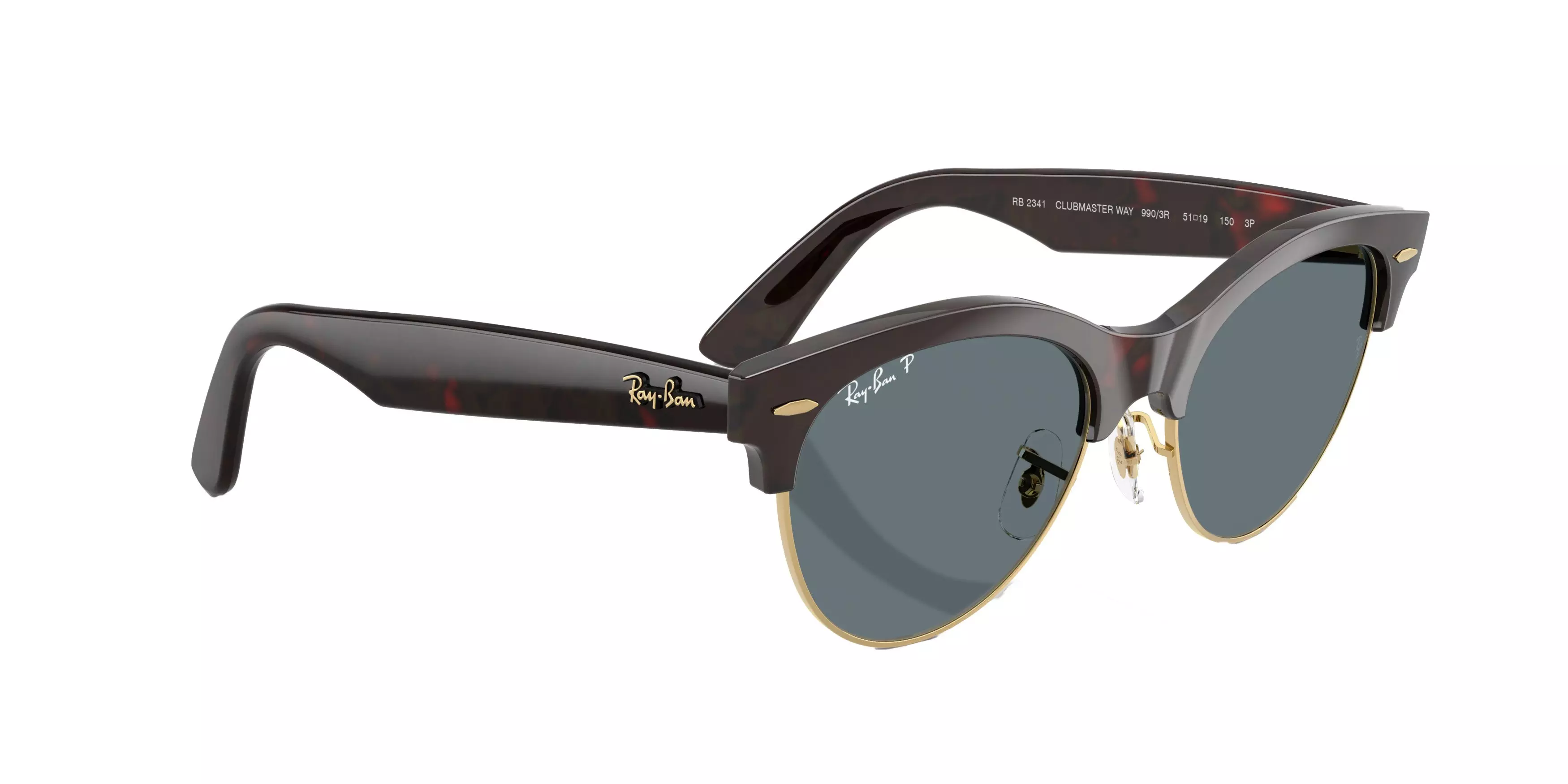 Ray-Ban Clubmaster Way Grey Sunglasses - Brown - BROWN/GREY