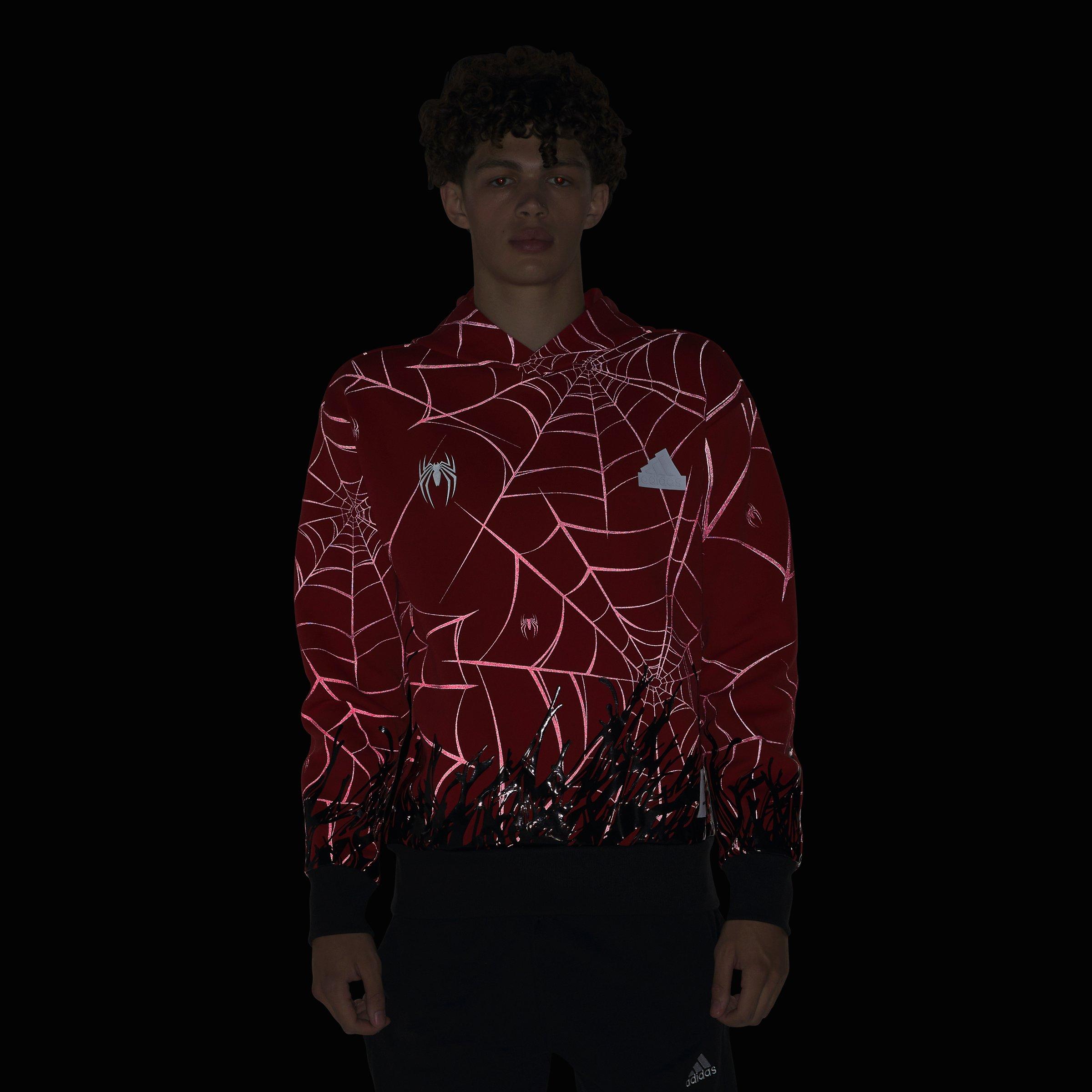 adidas Men s Future Icons Evolved Marvel Spider Man Pullover Hoodie Red Hibbett