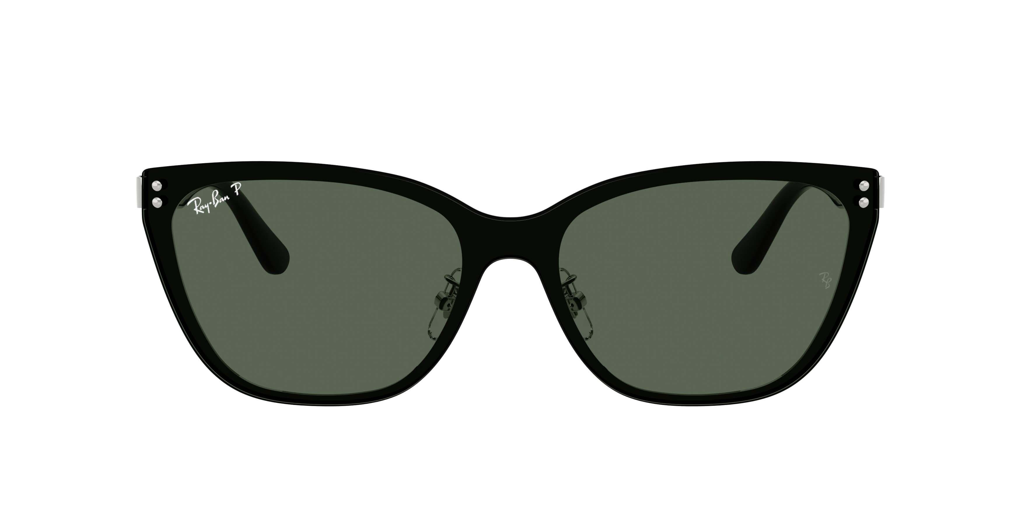 Ray-Ban RB3798D Dark Green Polarized Sunglasses - Silver - SILVER/GREEN