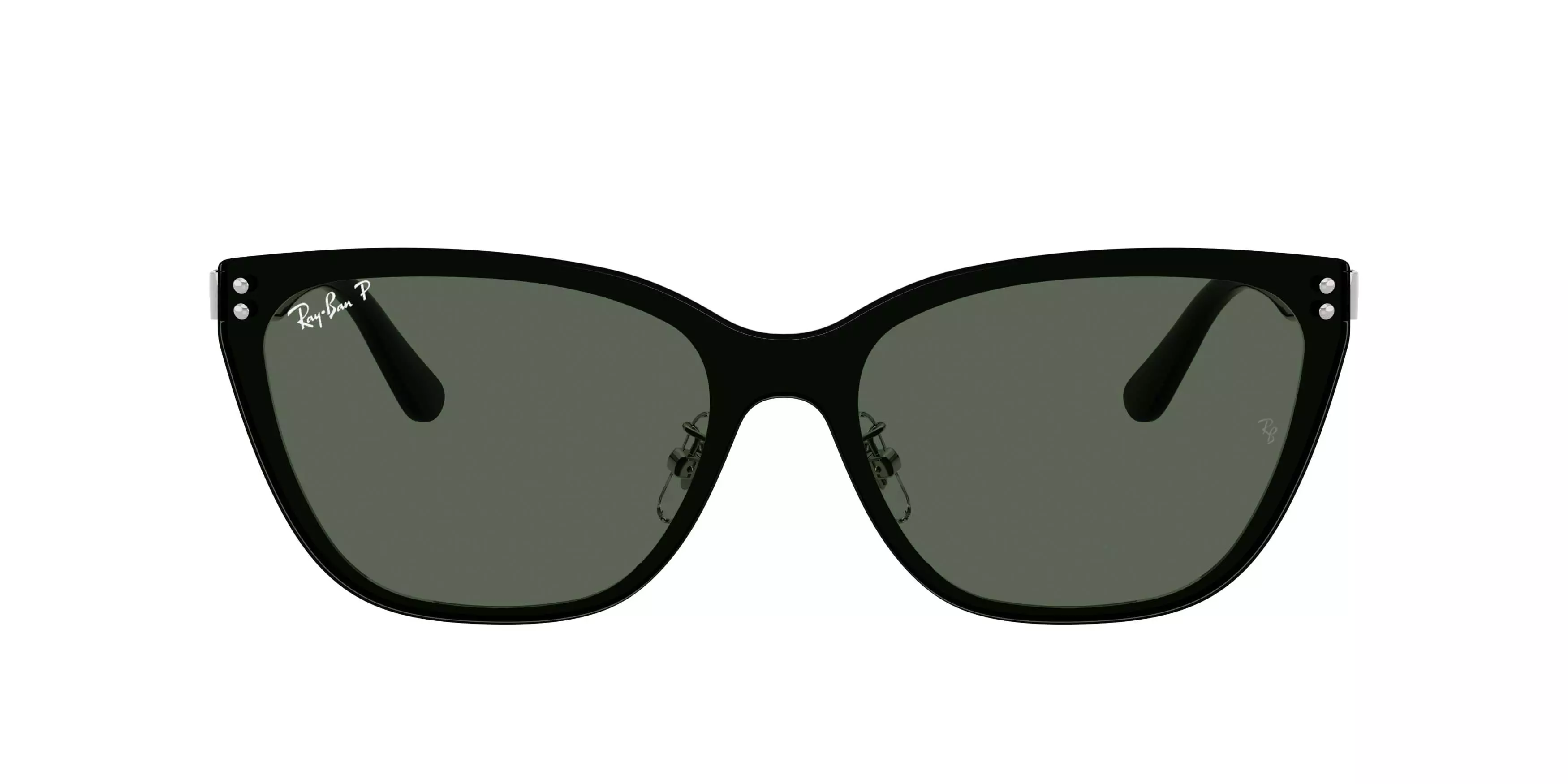 Ray-Ban RB3798D Dark Green Polarized Sunglasses - Silver - SILVER/GREEN