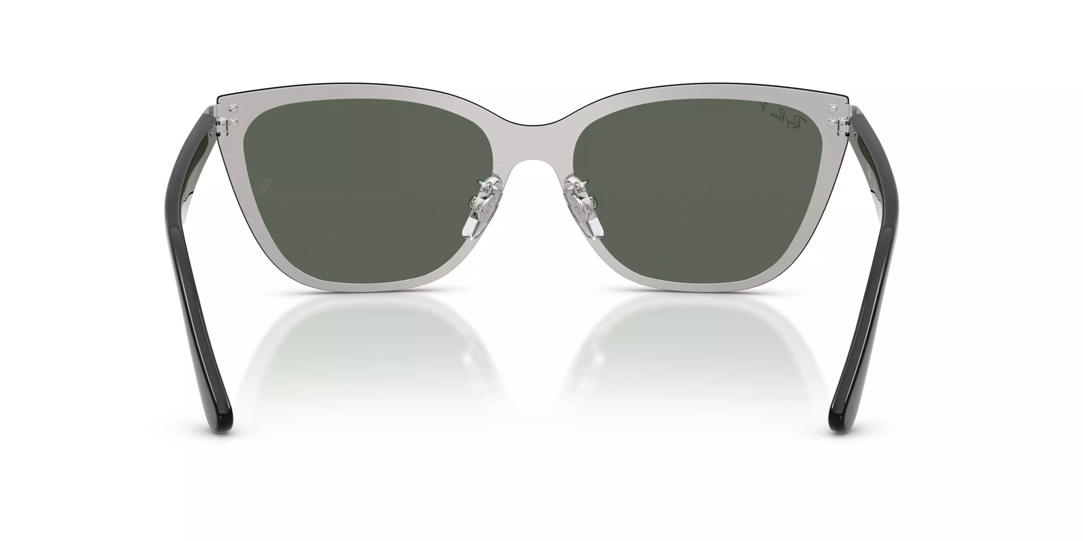 Ray-Ban RB3798D Dark Green Polarized Sunglasses - Silver - SILVER/GREEN