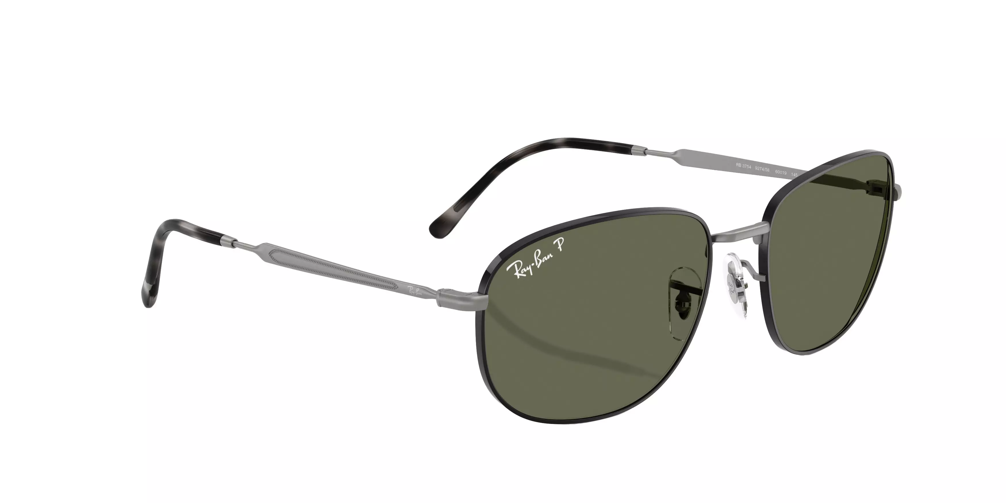 Ray-Ban RB3754 Green Sunglasses - Black - BLACK/GREEN