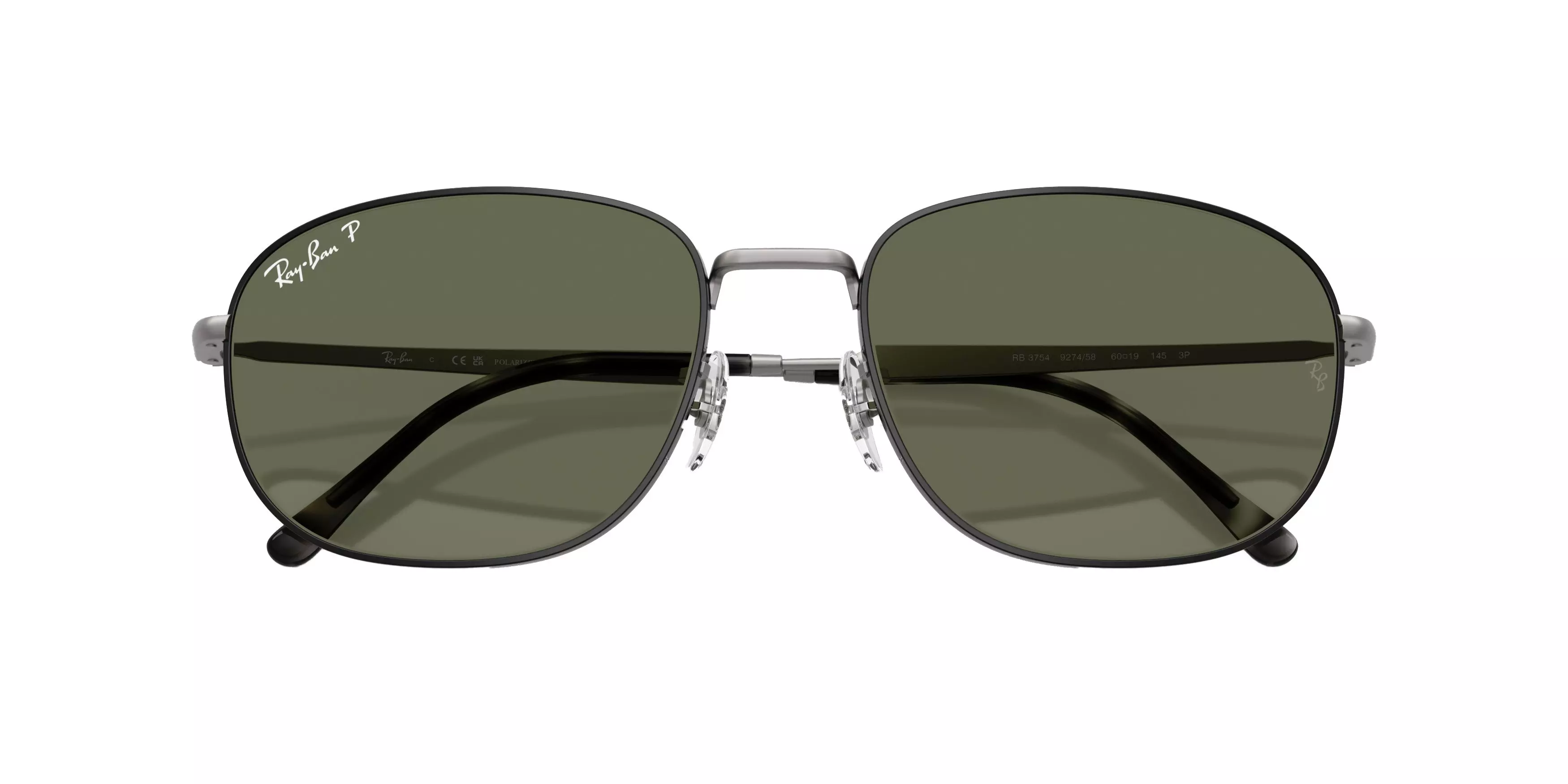 Ray-Ban RB3754 Green Sunglasses - Black - BLACK/GREEN