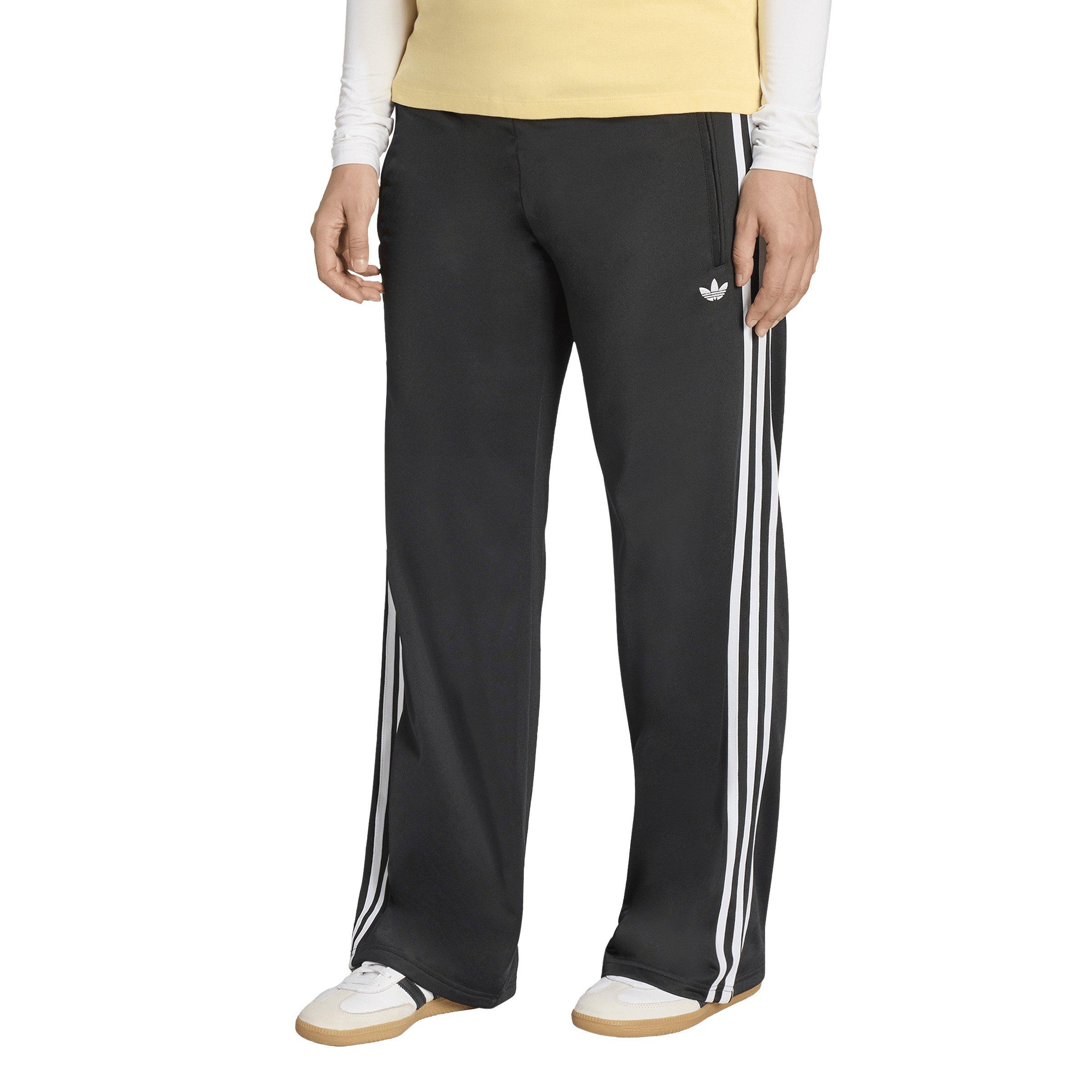 adidas Originals Women's Smocked Firebird Track Pants - Black - BLACK Thumbnail View 1
