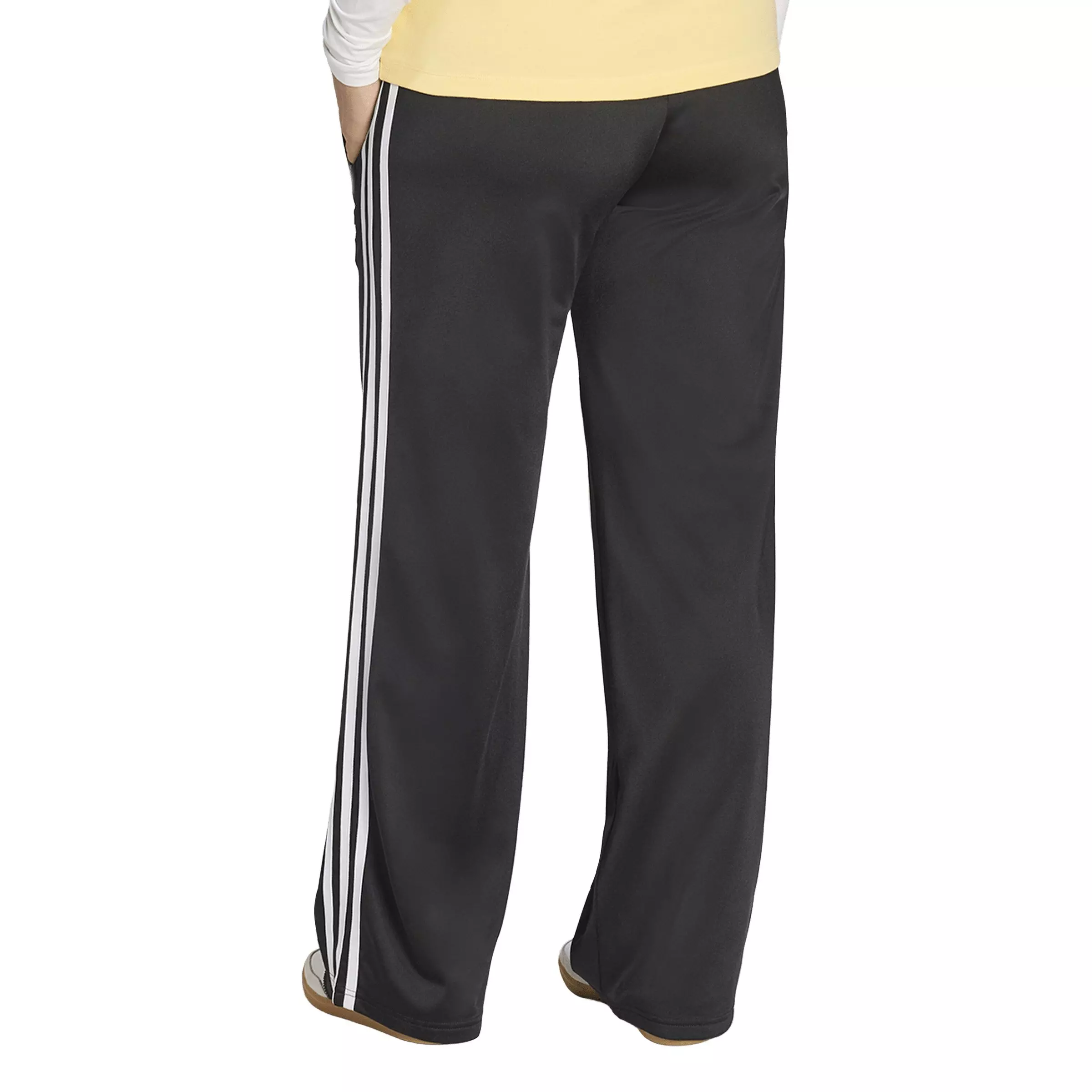 adidas Originals Women's Smocked Firebird Track Pants - Black - BLACK