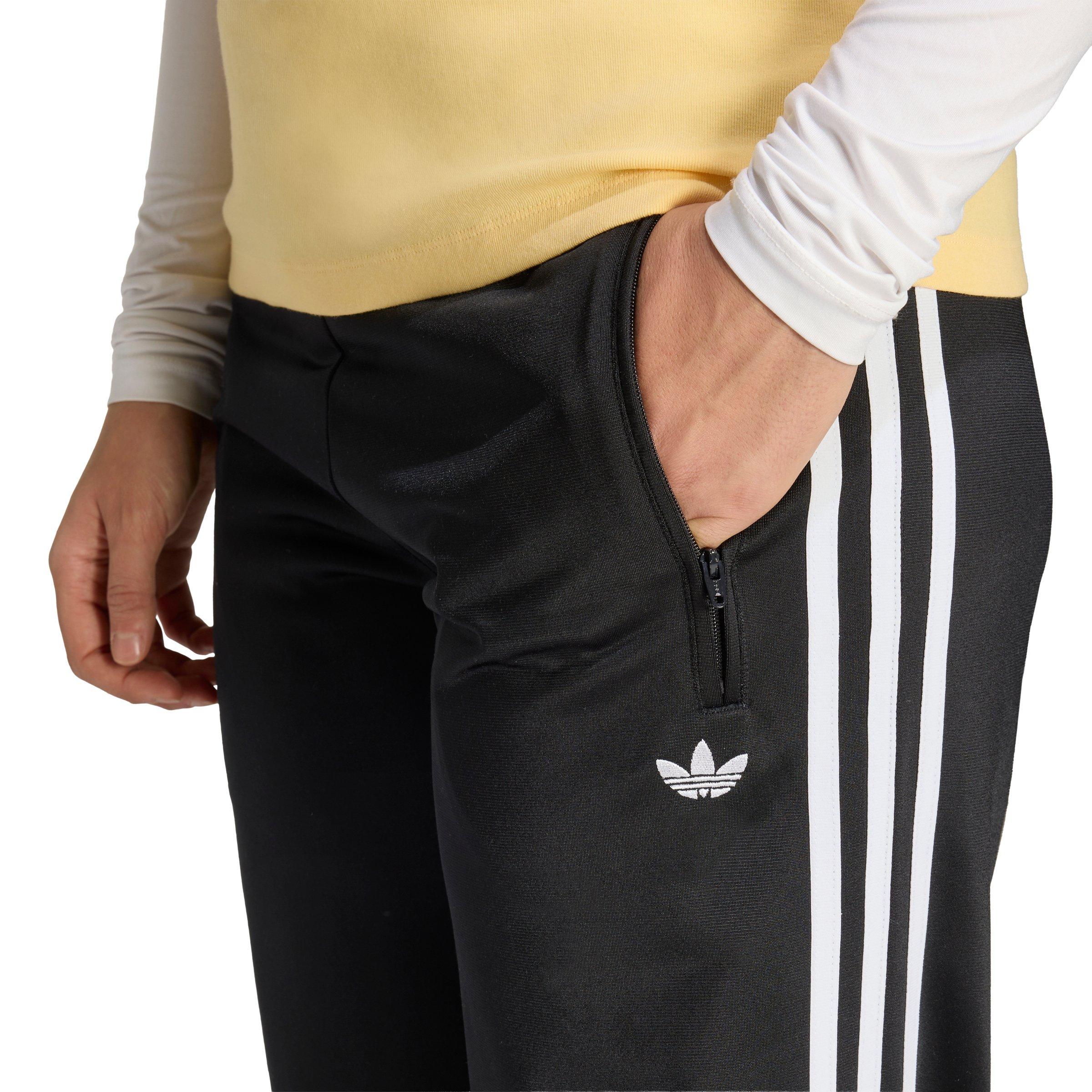 adidas Originals Women's Smocked Firebird Track Pants - Black - BLACK Thumbnail View 3