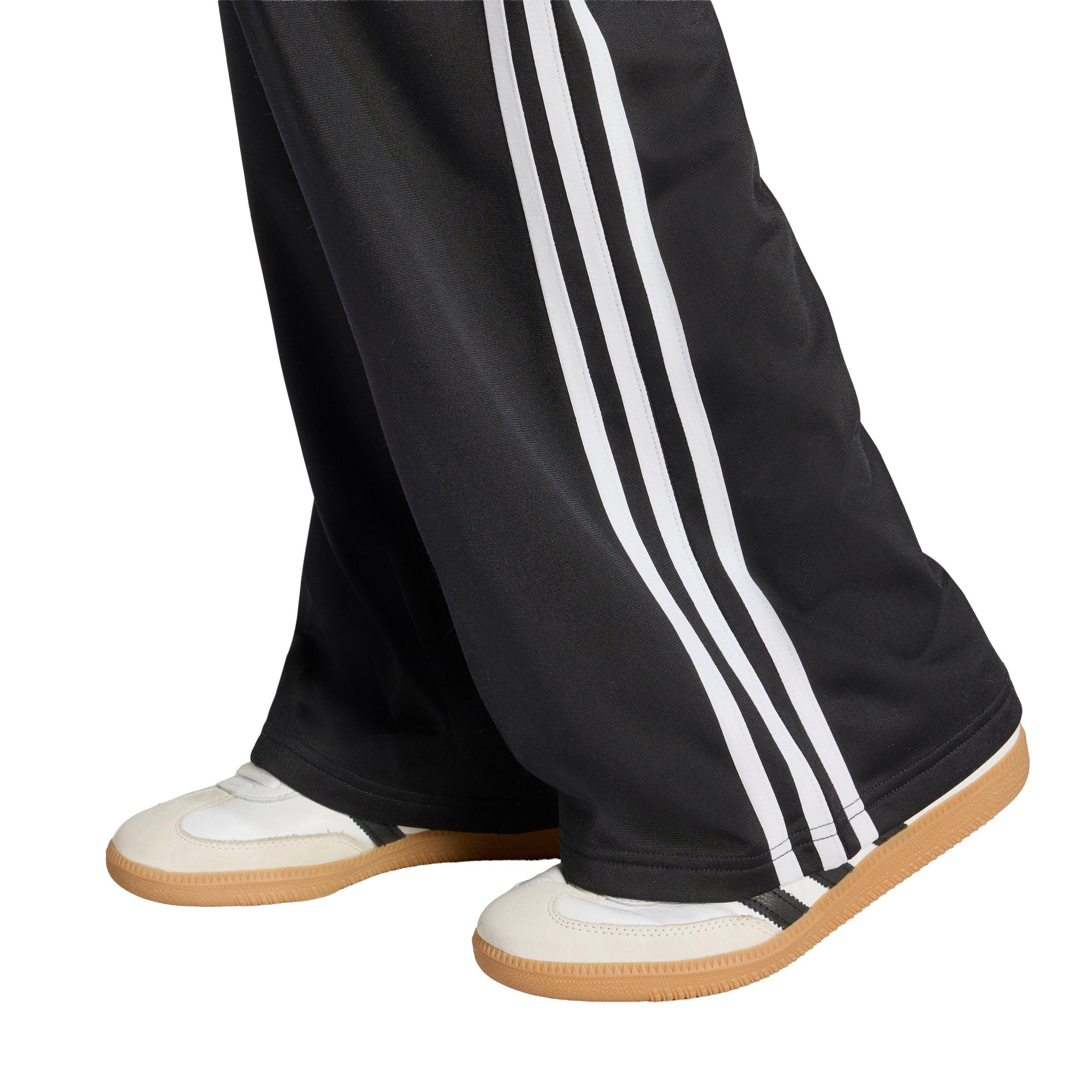 adidas Originals Women's Smocked Firebird Track Pants - Black - BLACK Thumbnail View 4