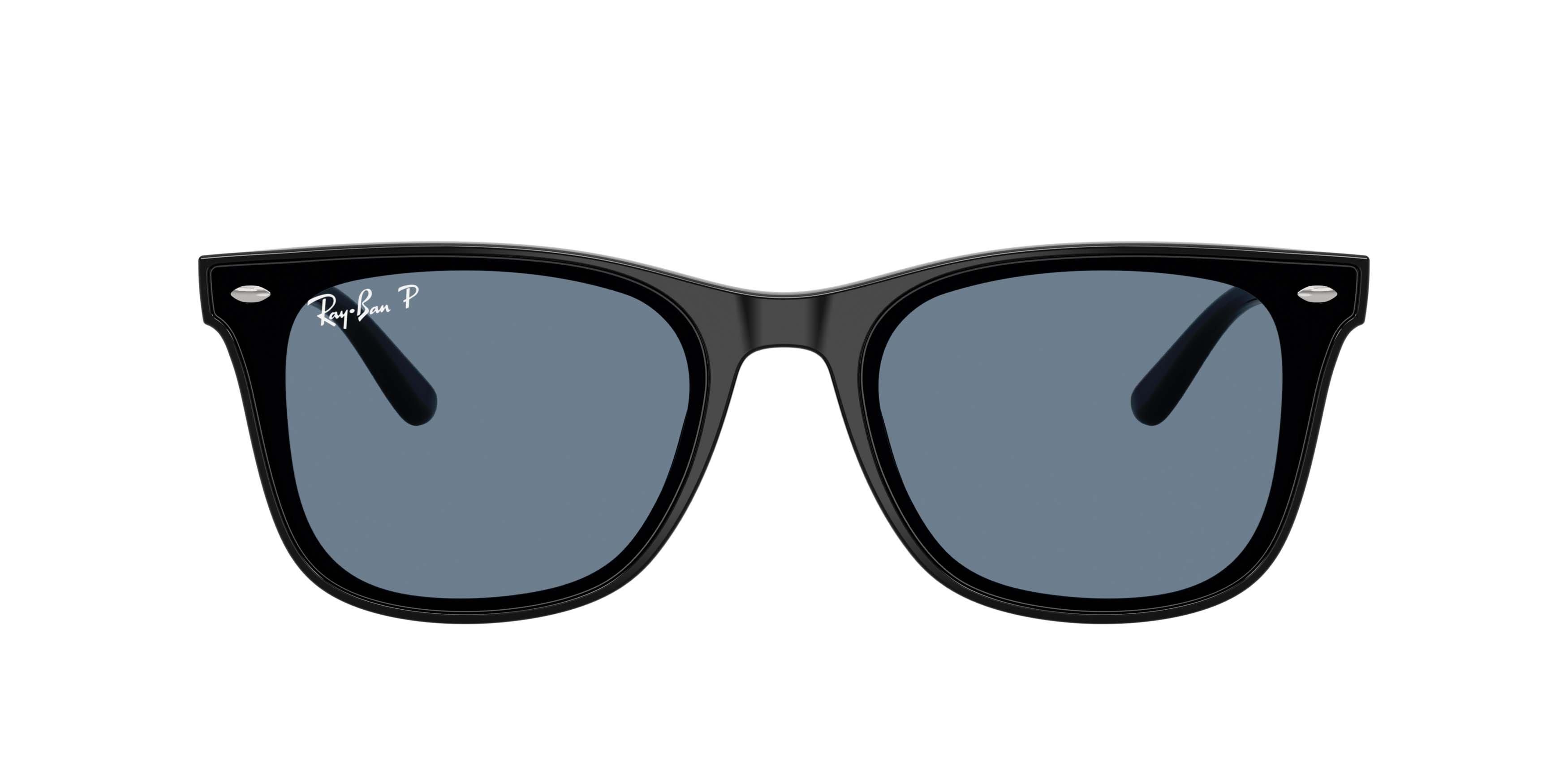 Ray-Ban RB4420 Dark Blue Polarized Sunglasses - Black - BLACK/BLUE