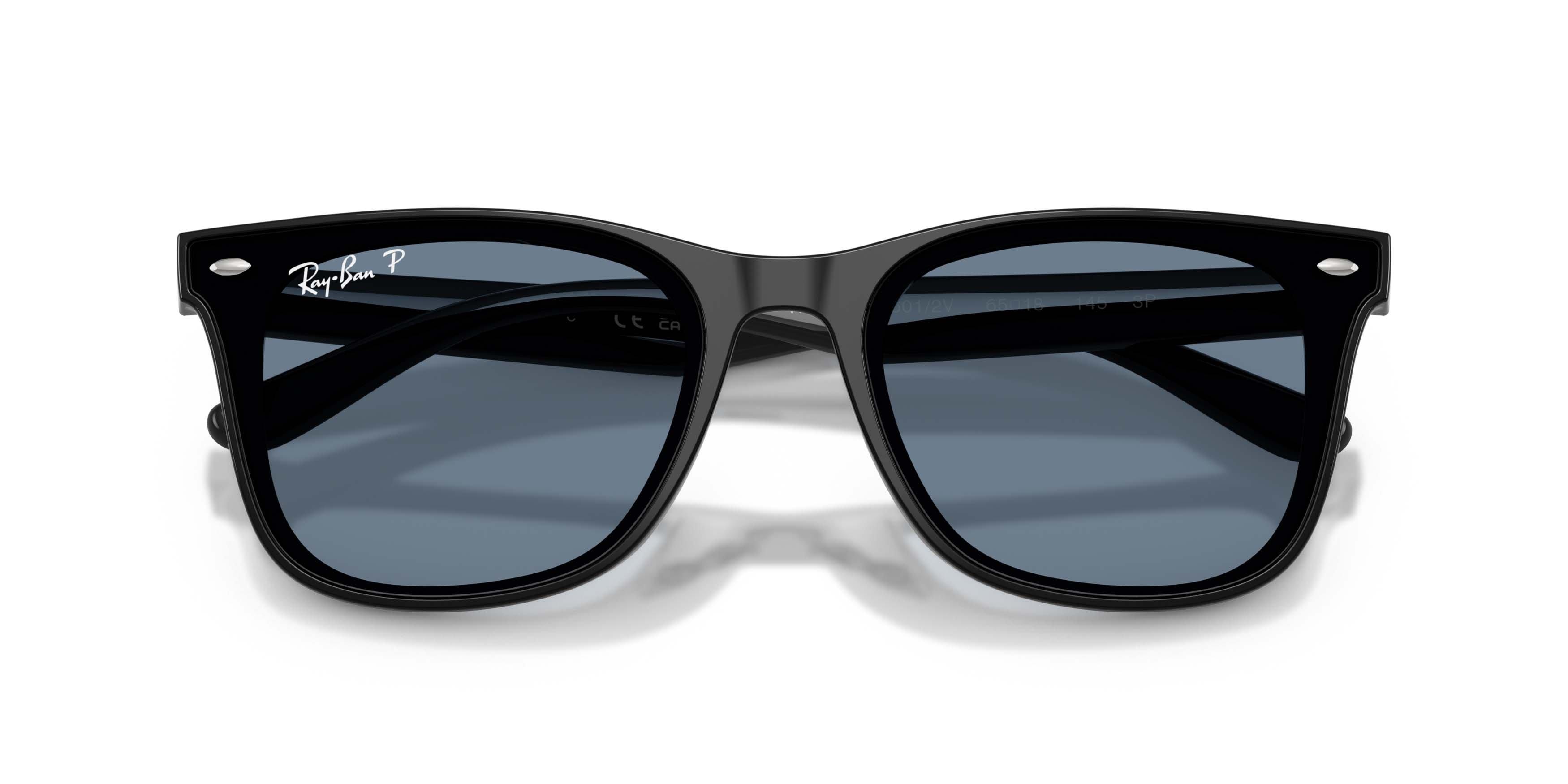 Ray-Ban RB4420 Dark Blue Polarized Sunglasses - Black - BLACK/BLUE