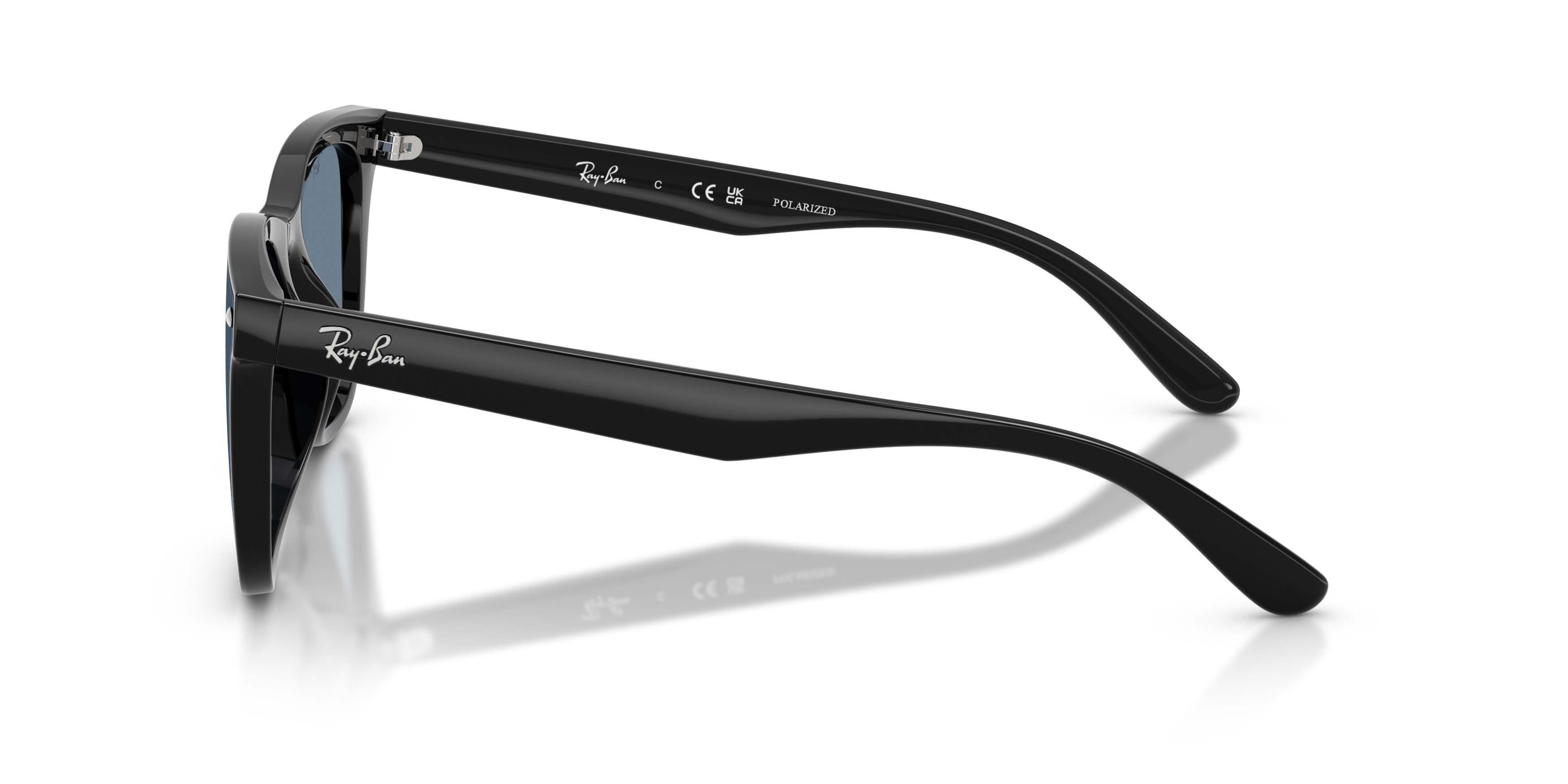 Ray-Ban RB4420 Dark Blue Polarized Sunglasses - Black - BLACK/BLUE