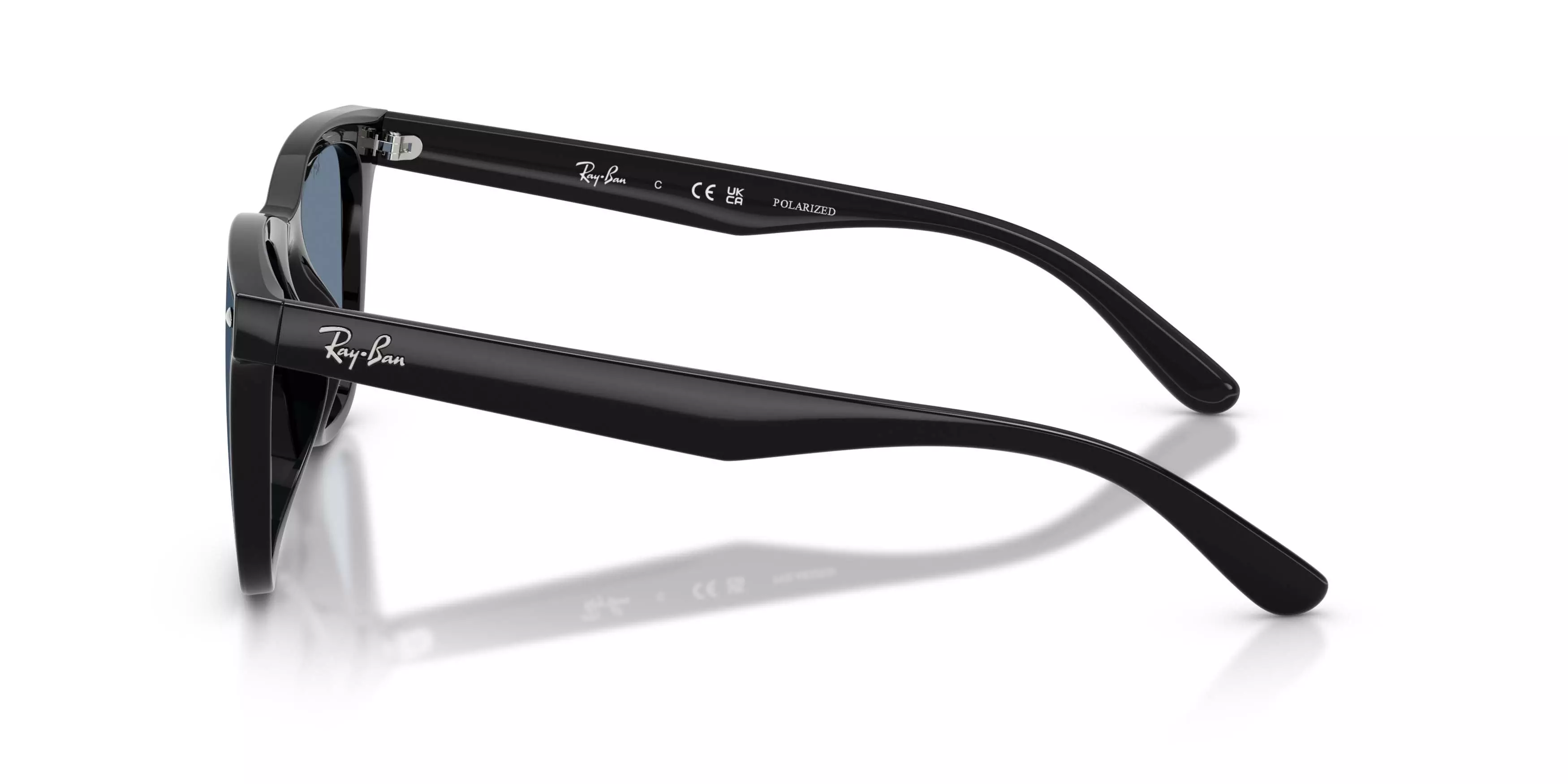 Ray-Ban RB4420 Dark Blue Polarized Sunglasses - Black - BLACK/BLUE