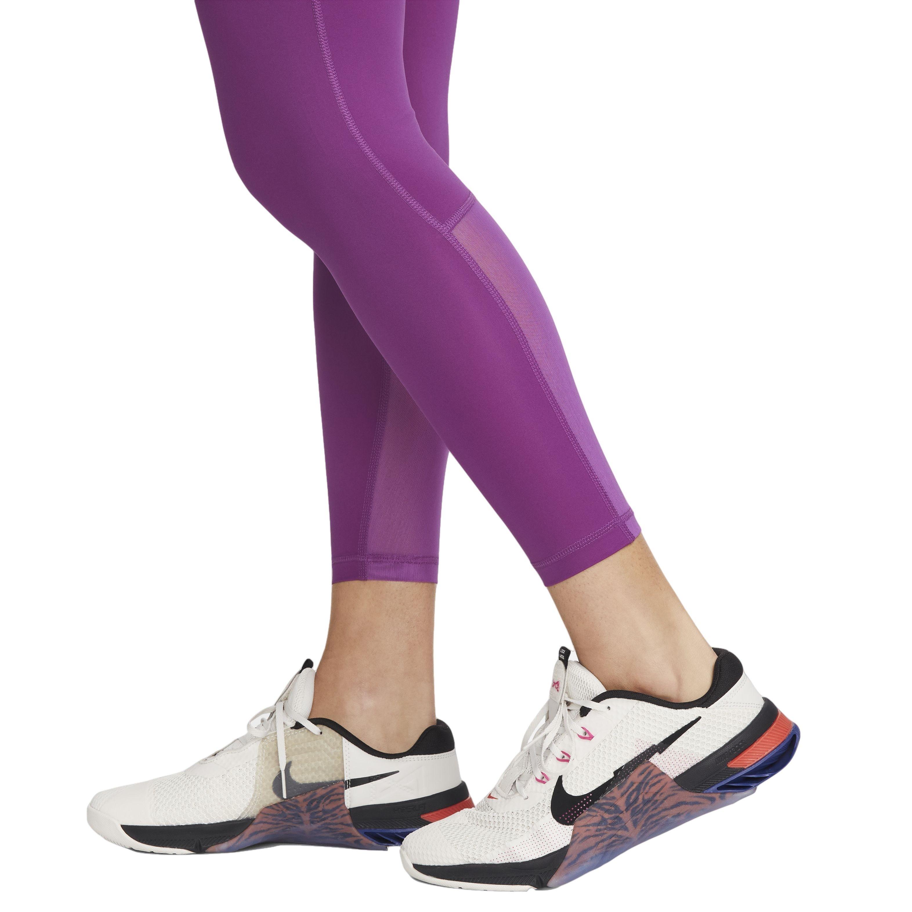 Nike Women's Pro 365 High-Waisted 7/8 Mesh Panel Leggings - Hibbett