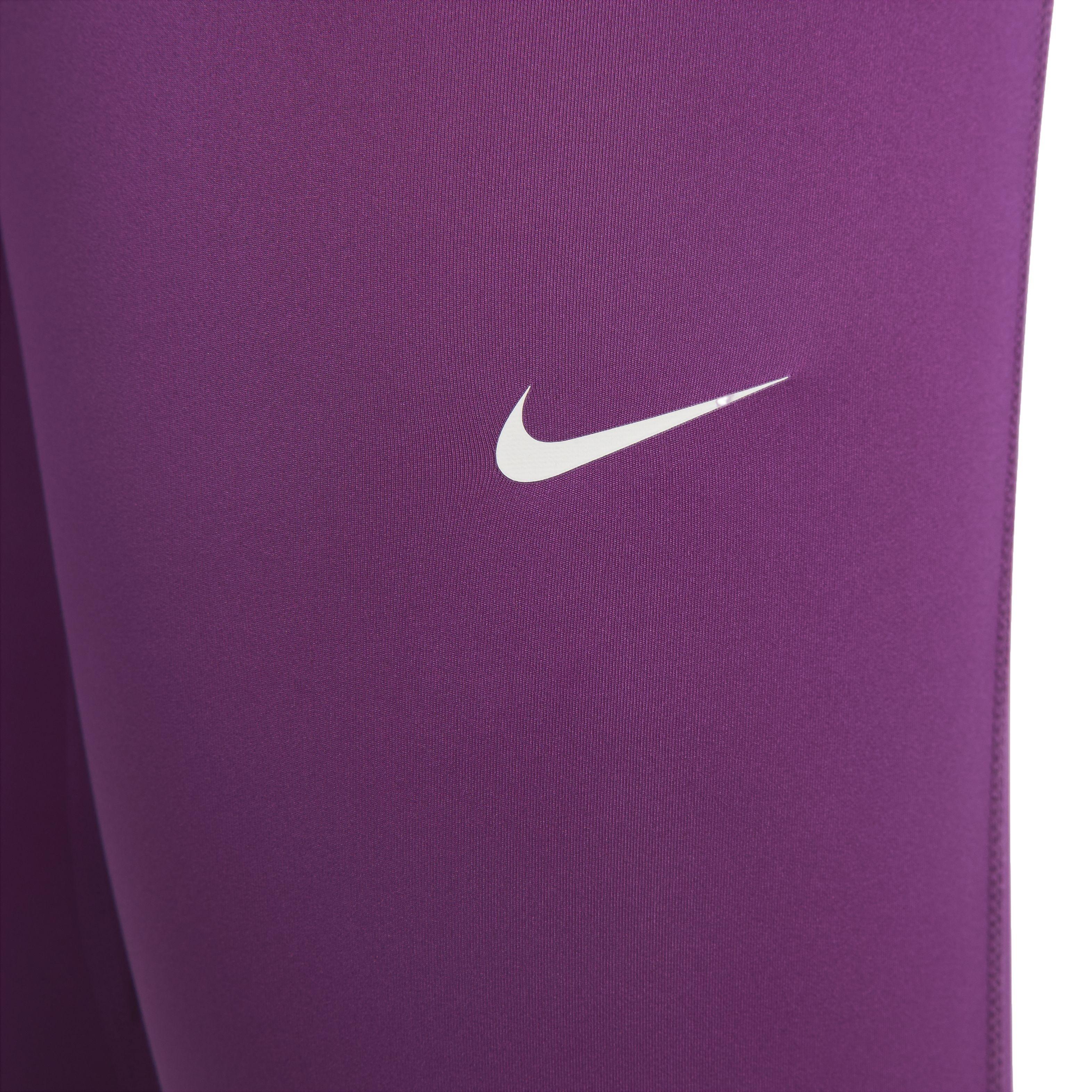 Nike Pro 365 Women's High-Waisted 7/8 Mesh Panel Leggings - Purple, DA0483-503