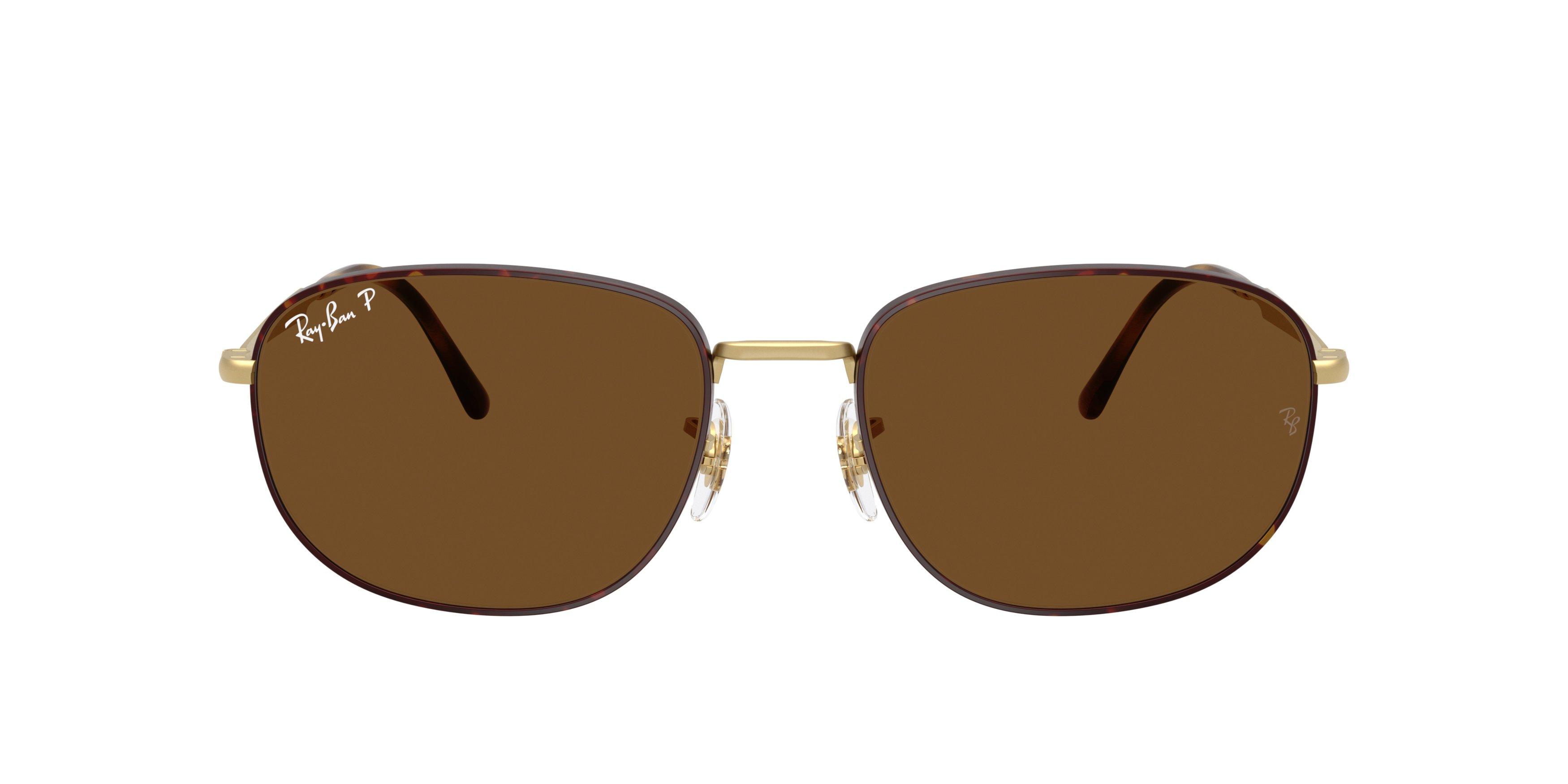 Ray-Ban RB3754 Brown Sunglasses - Gold - BROWN Thumbnail View 3