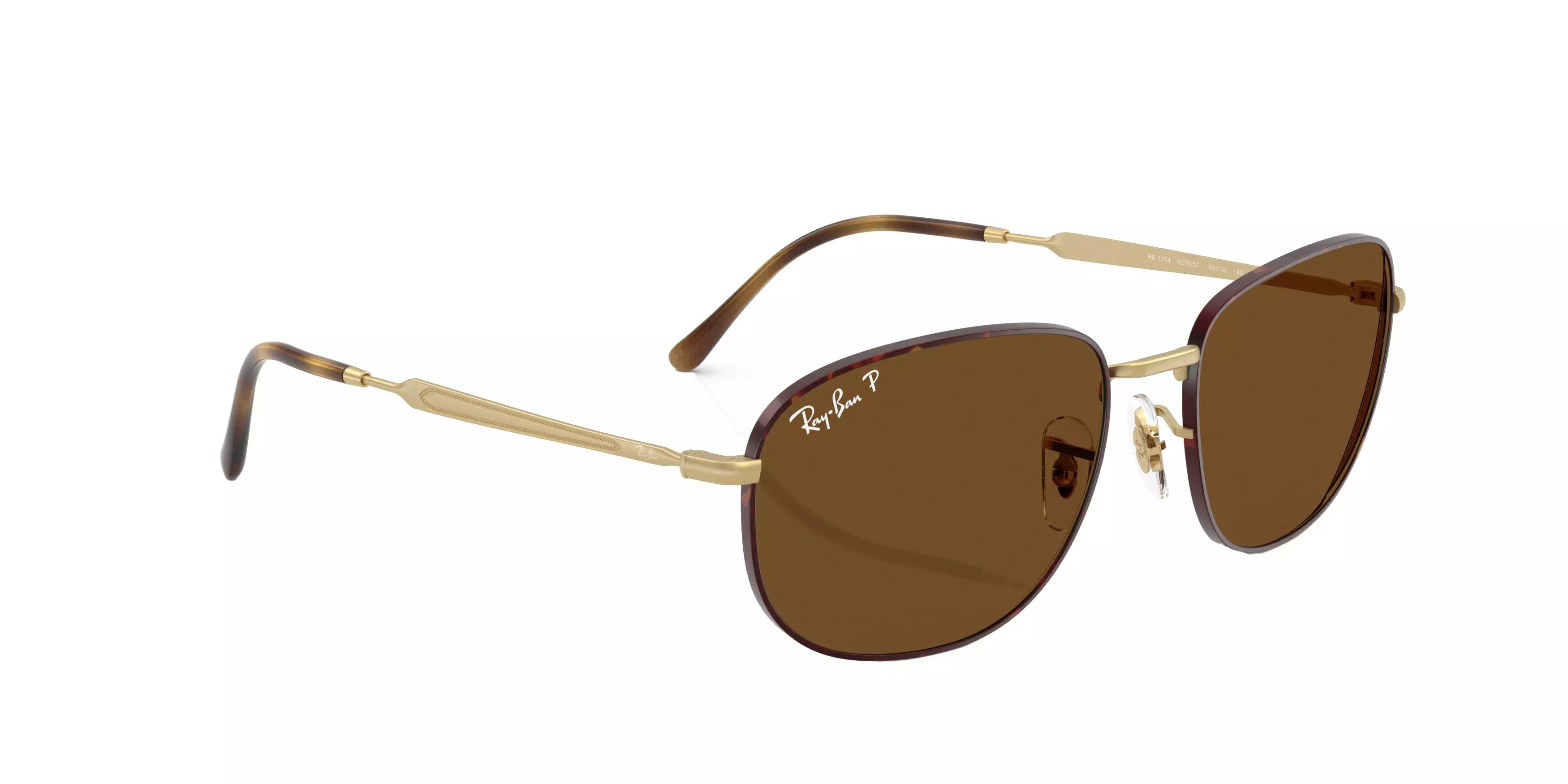 Ray-Ban RB3754 Brown Sunglasses - Gold - BROWN