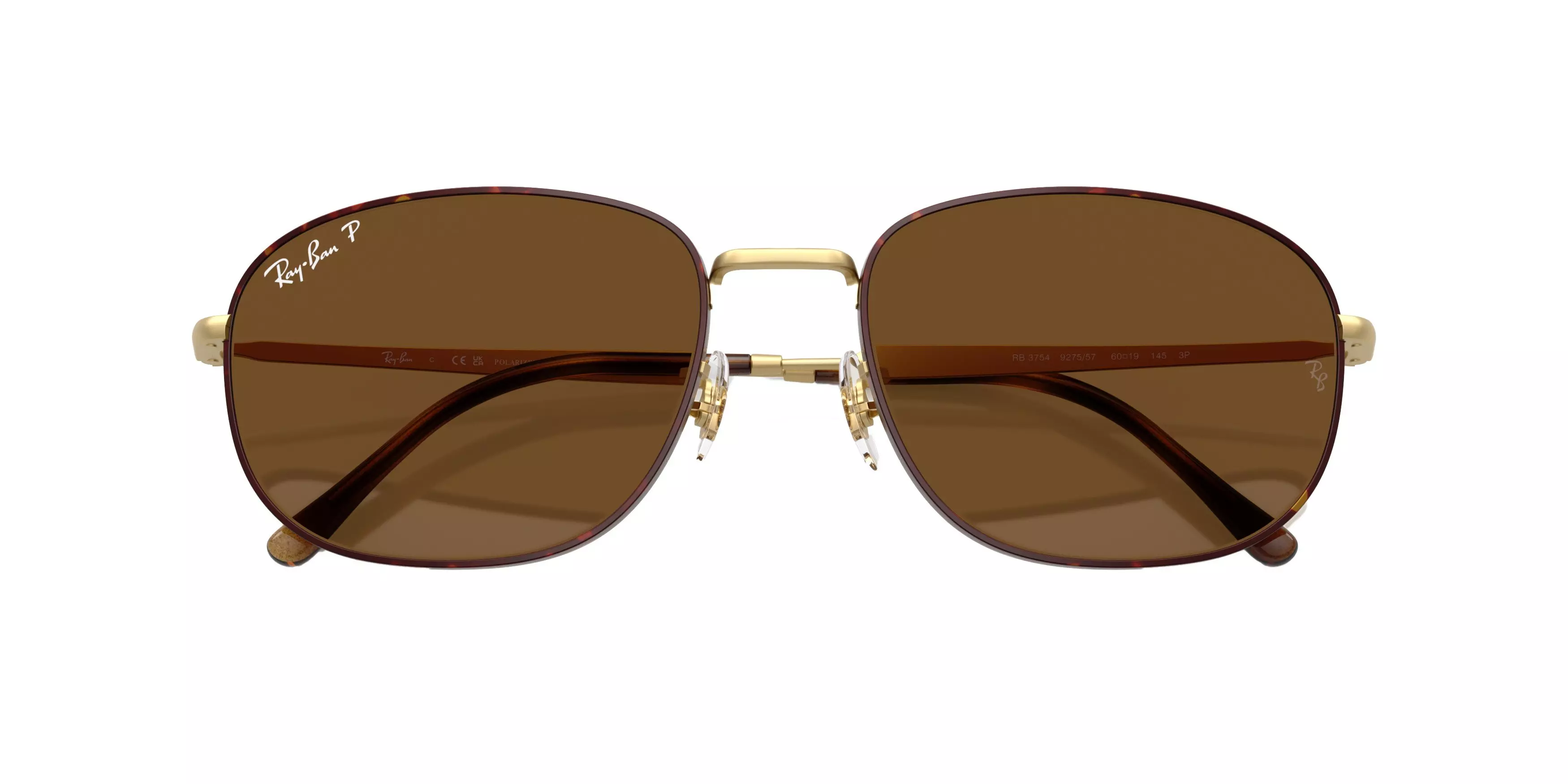 Ray-Ban RB3754 Brown Sunglasses - Gold - BROWN